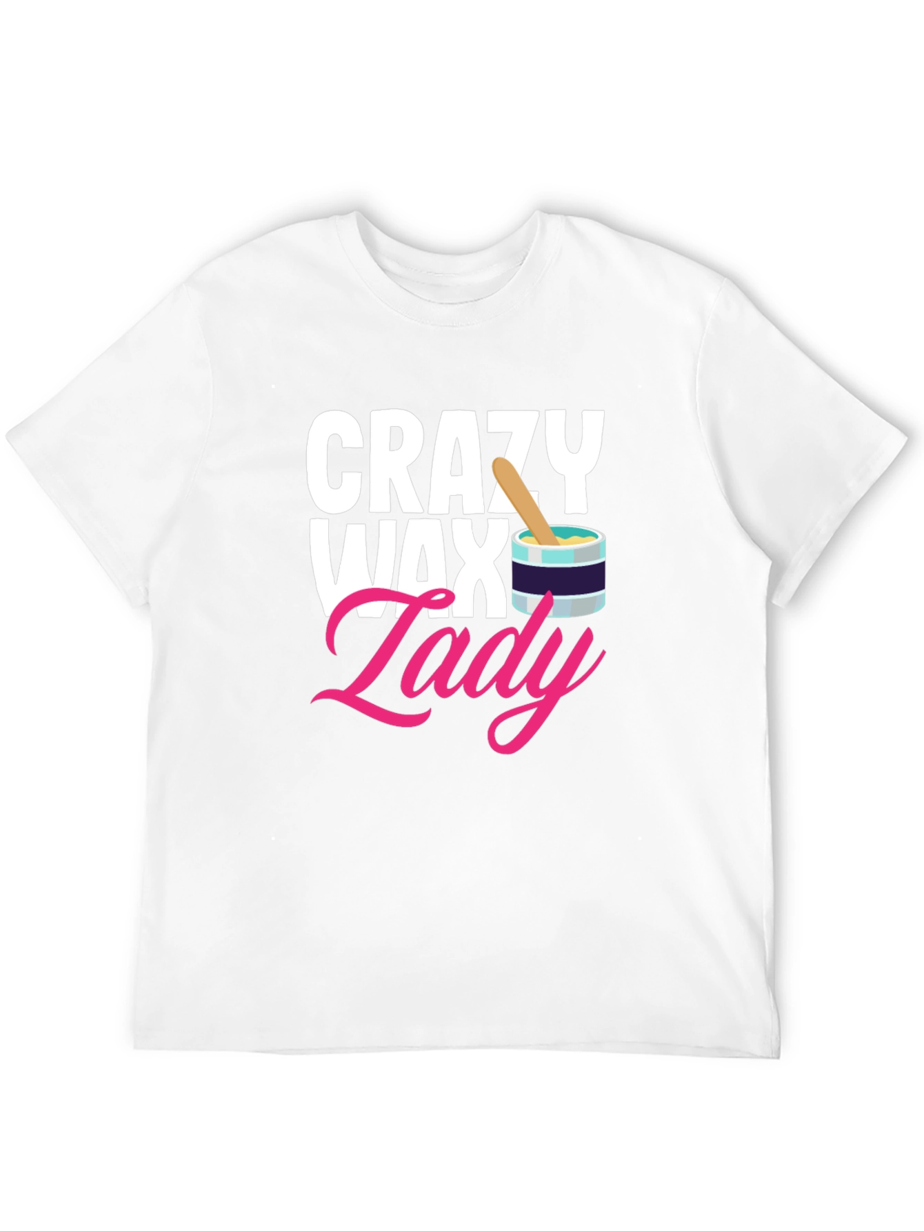 Black Crazy Wax Lady T-Shirt - Esthetician Gift view 12