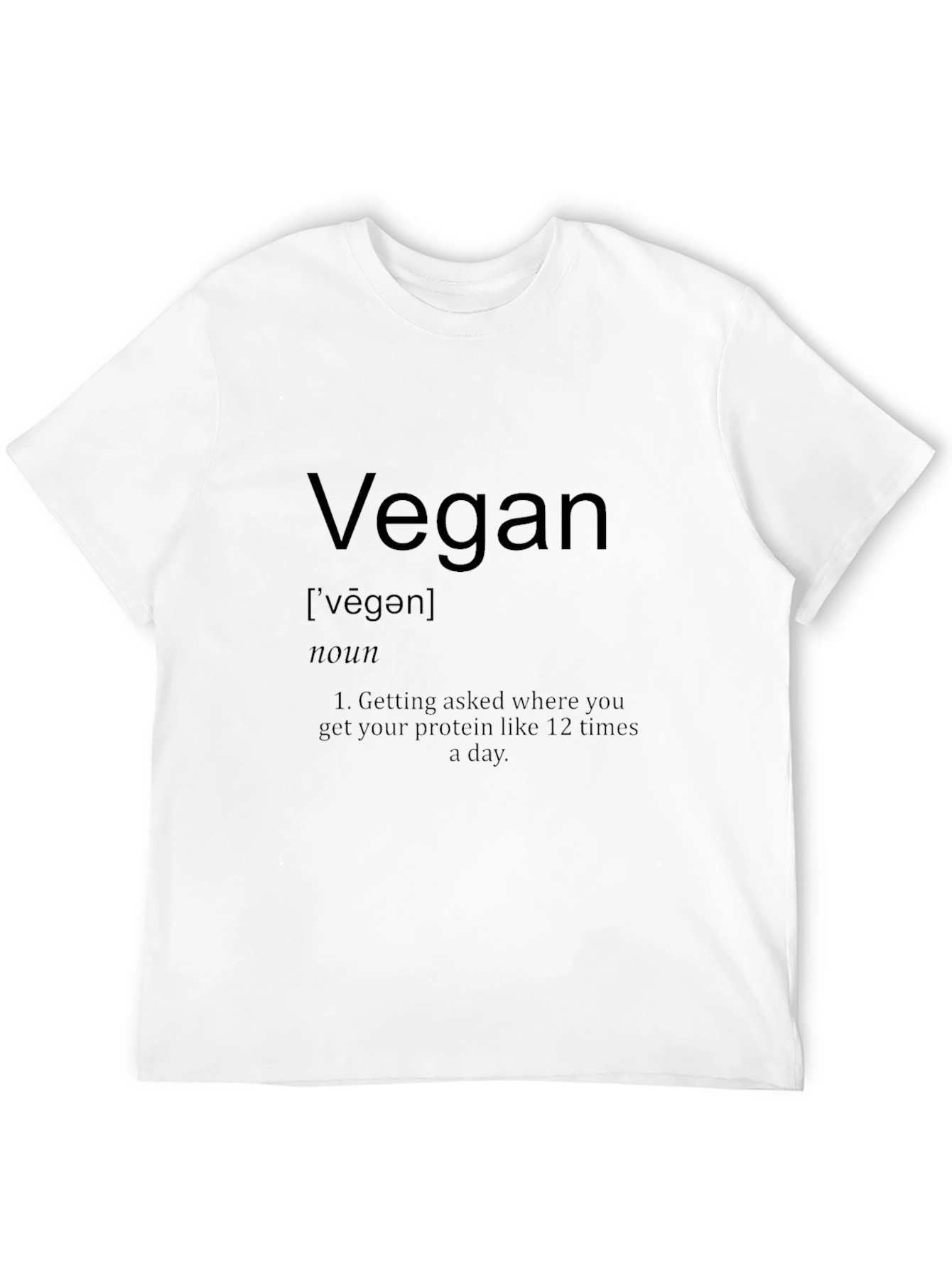 Black Vegan Definition T-Shirt view 12