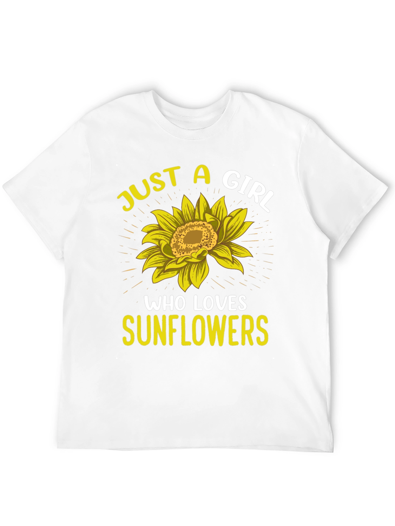 Black Sunflower Lover Graphic T-Shirt - Just a Girl view 12