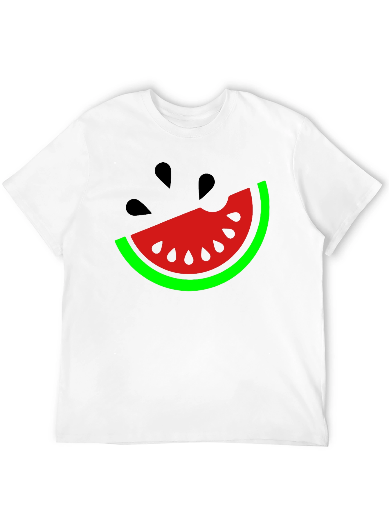Black Watermelon Slice Graphic T-Shirt - Fun Summer Style view 12