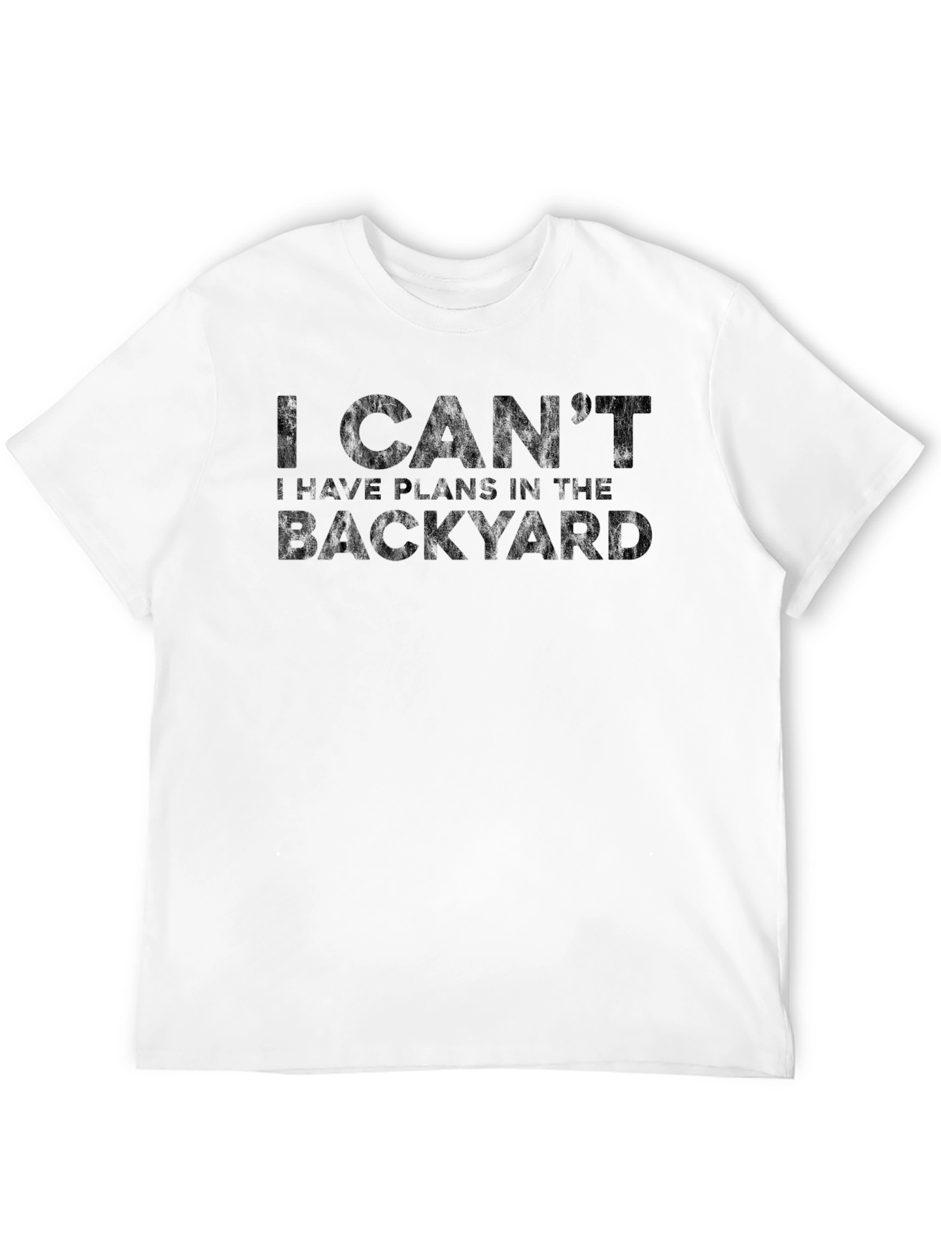 Black Backyard Plans Graphic Tee - Soft Cotton Comfort view 12