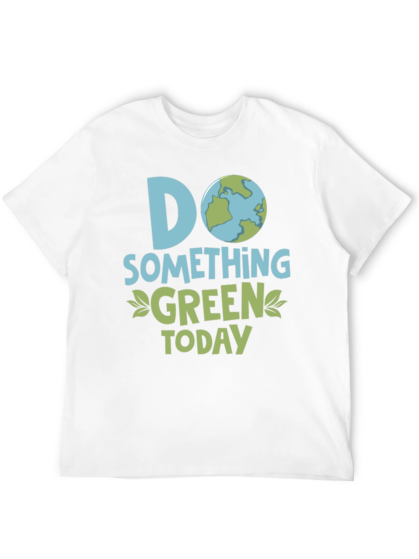 Black Eco-Friendly 'Do Something Green' Graphic T-Shirt view 12