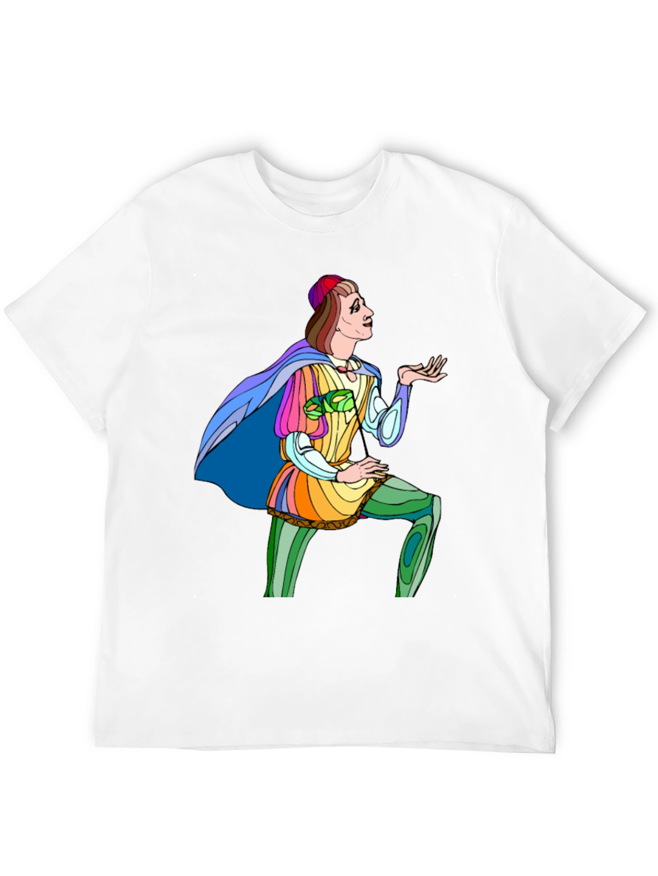 Black Renaissance Man Graphic Tee - Black Cotton T-Shirt view 12