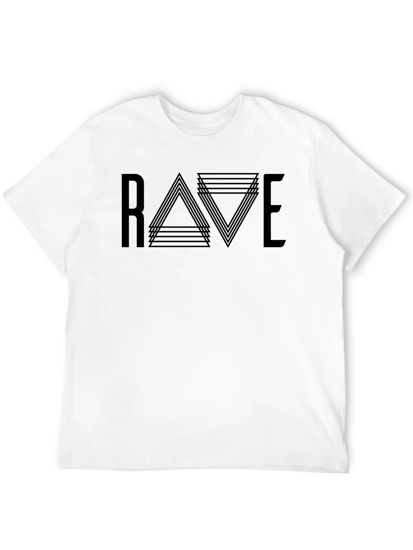 Black Rave Graphic Tee - Men's Black T-Shirt view 12