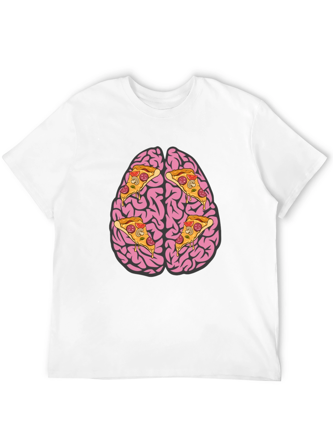 Black Pizza Brain Graphic Tee view 12