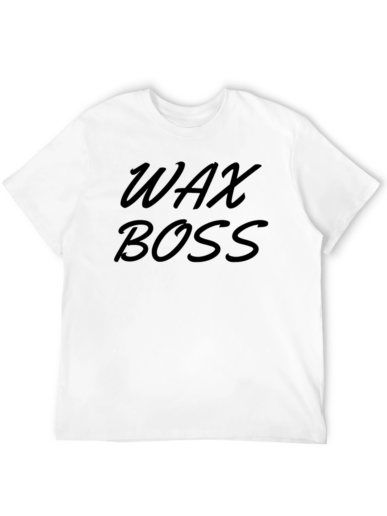 Black Wax Boss Men's Black T-Shirt view 12