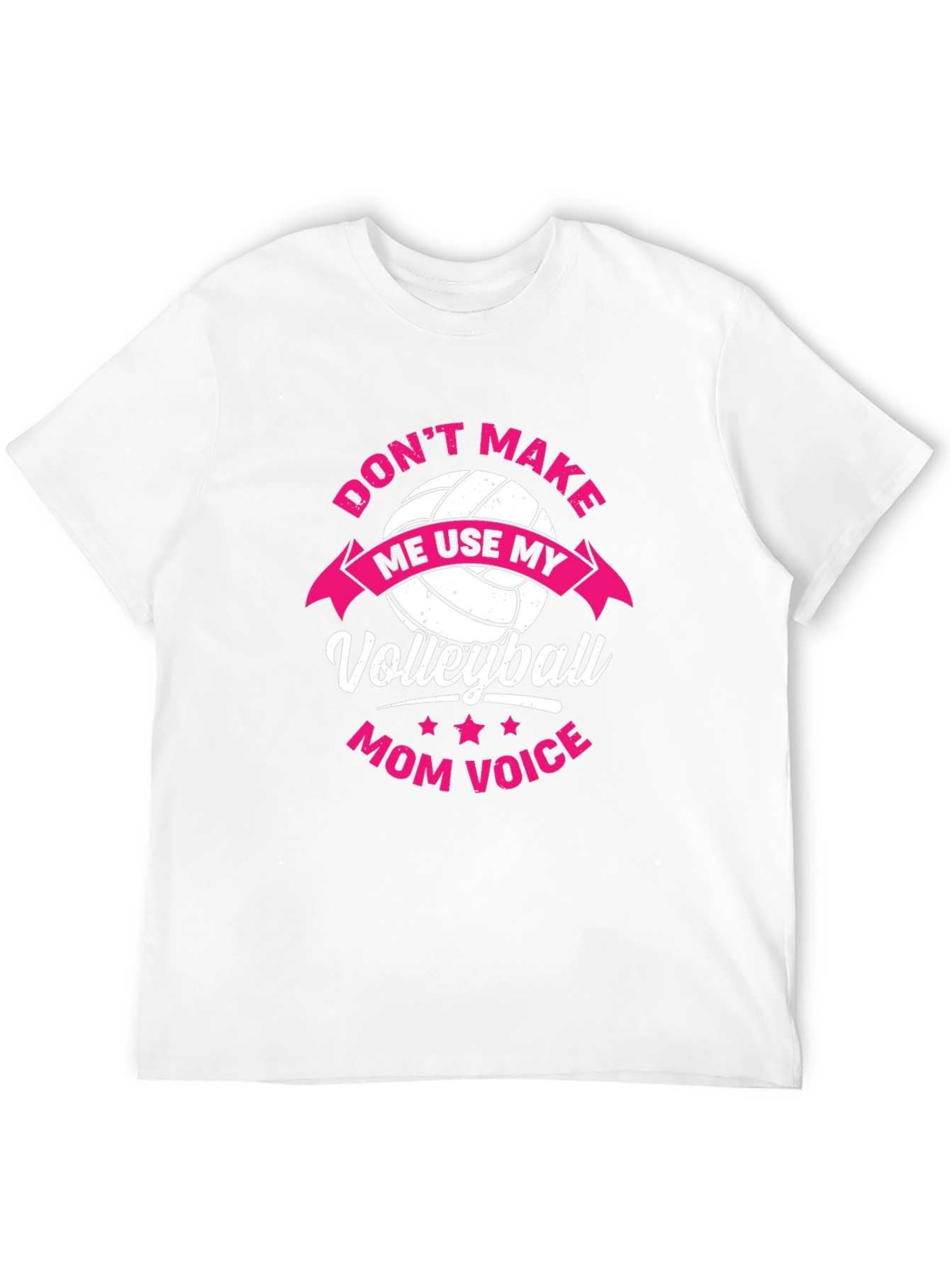 Black Volleyball Mom Voice Graphic T-Shirt view 12