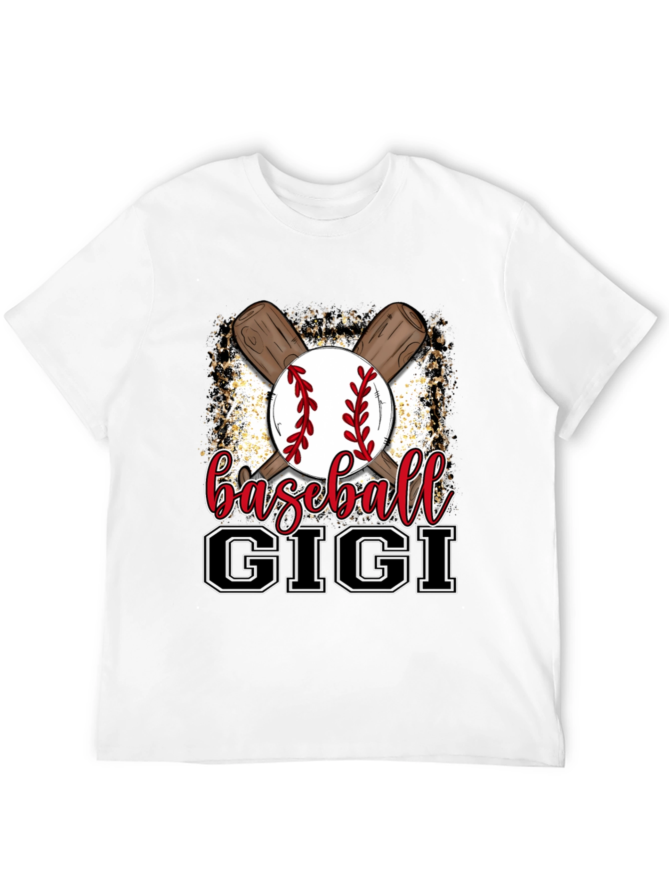 Black Baseball Gigi T-Shirt - Perfect for Baseball Loving Grandmas! view 12