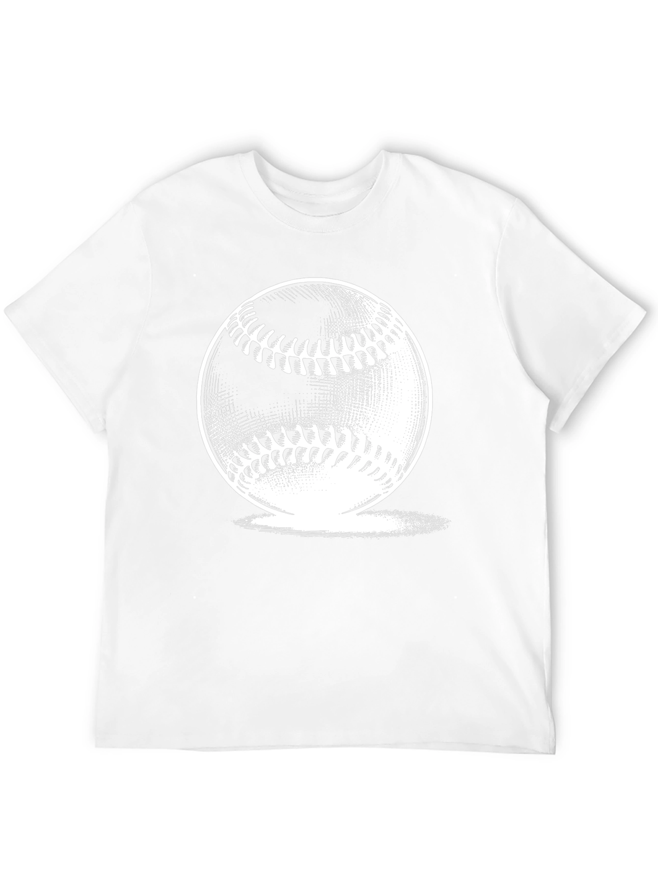 Black Baseball Graphic Print Black T-Shirt view 12