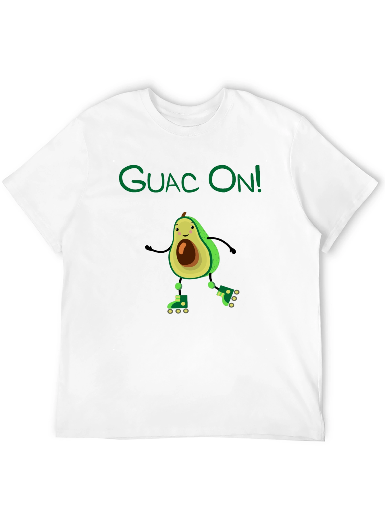 Black Guac On! Avocado Roller Skate Graphic Tee view 12