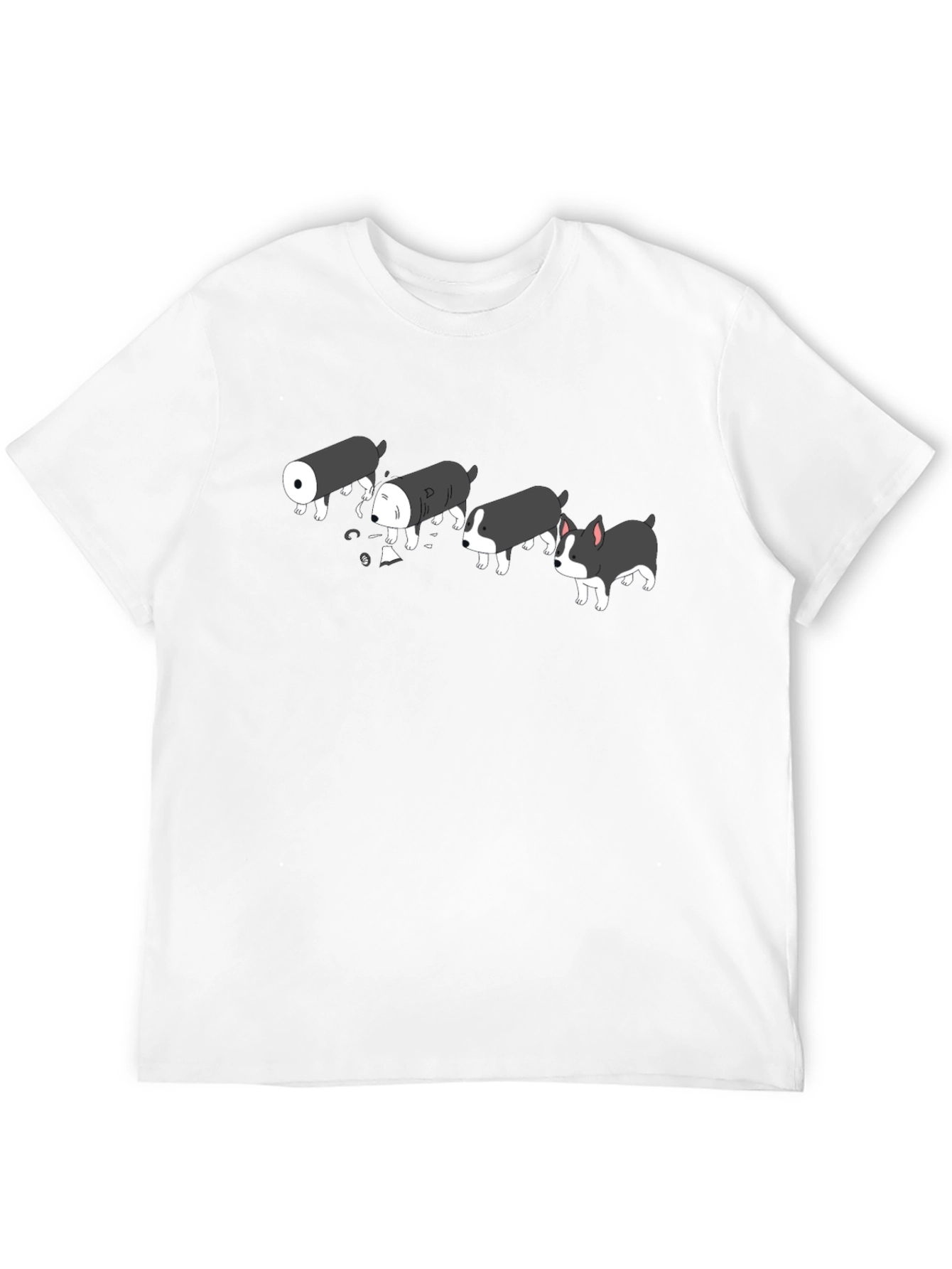 Black Sushi Dog Black T-Shirt - Funny Cute Graphic Tee view 12