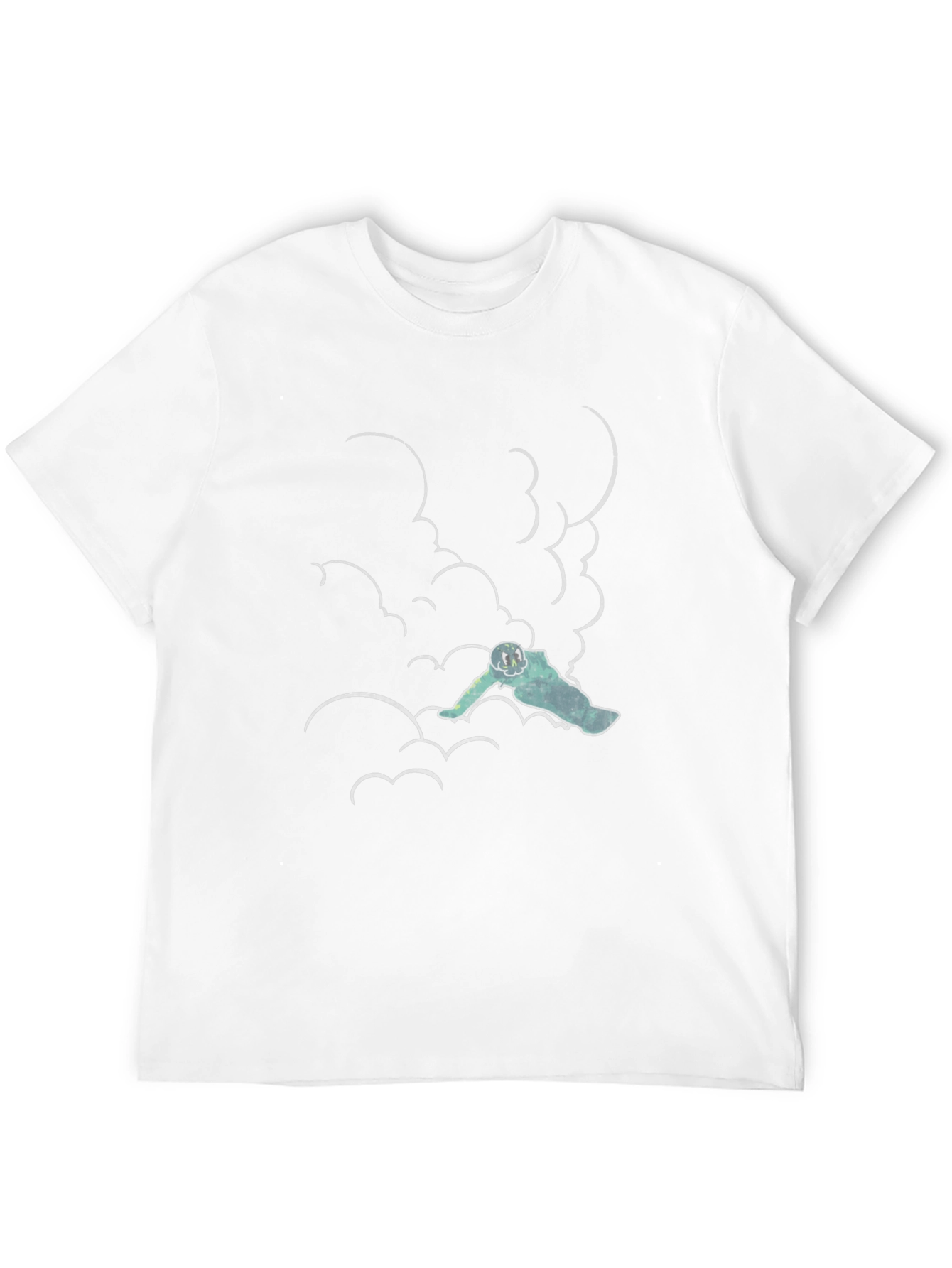 Black Cloud Climber Tee - Black Graphic T-Shirt view 12