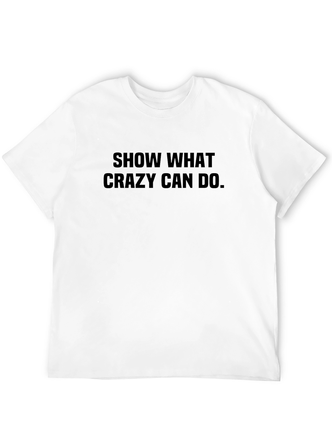 Black Crazy Can Do Graphic Tee - Black view 12