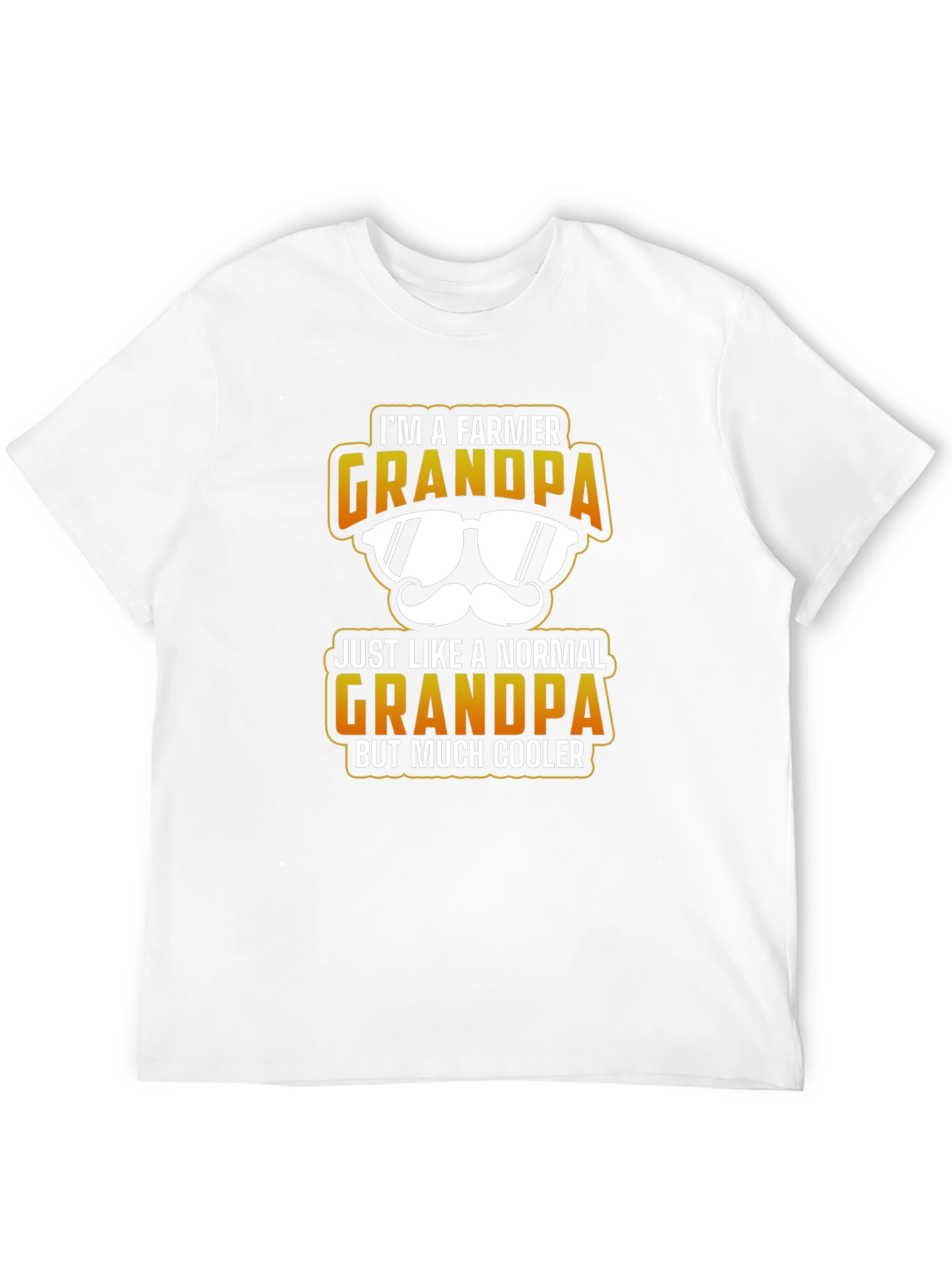 Black Farmer Grandpa T-Shirt - Much Cooler Grandpa view 12