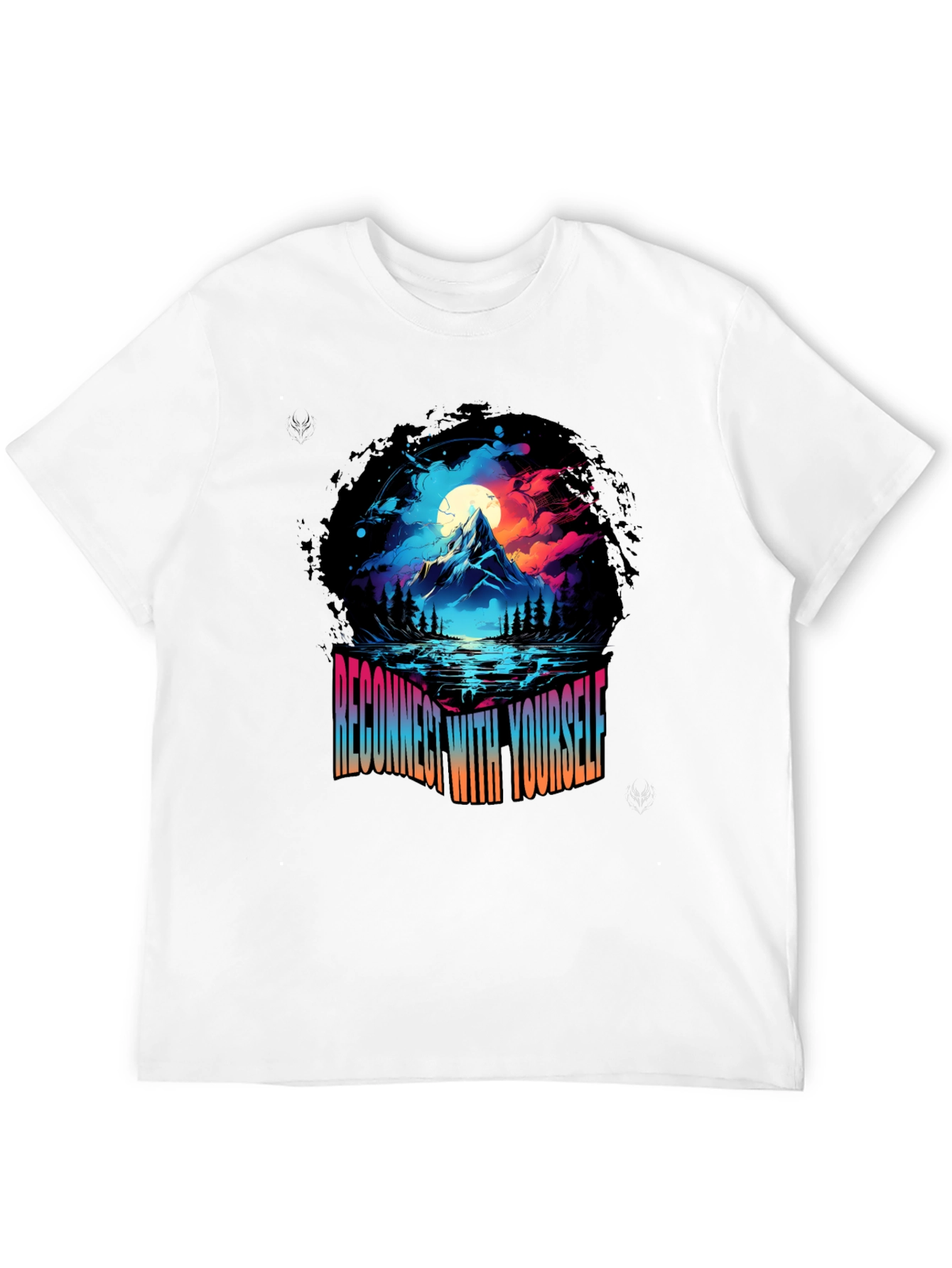 Black Reconnect with Yourself Graphic Tee view 12