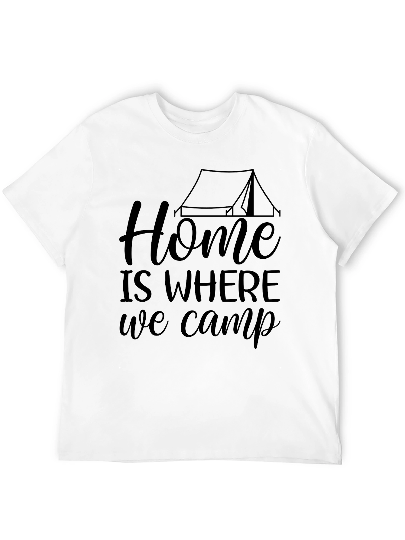 Black Home is Where We Camp T-Shirt view 12