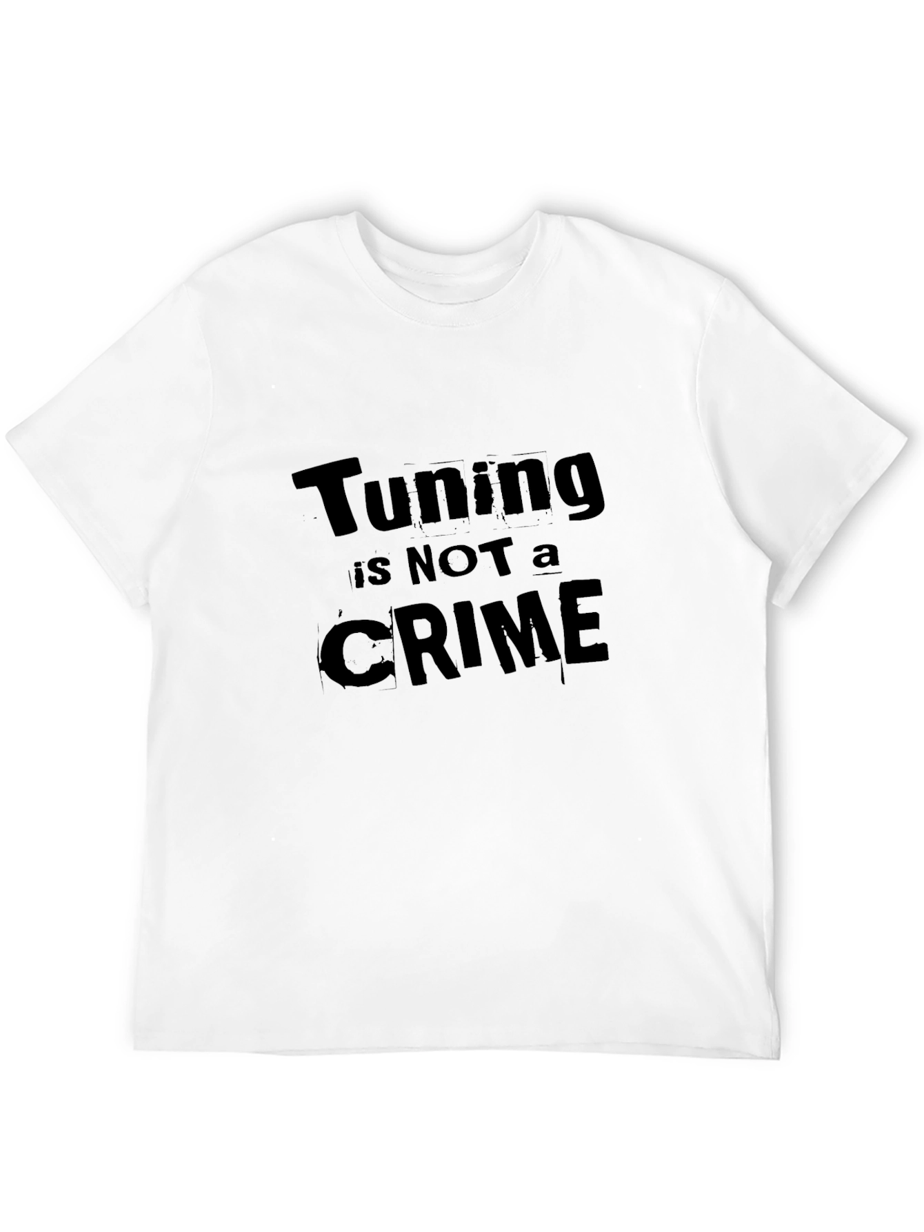 Black Tuning is Not a Crime Black T-Shirt view 12