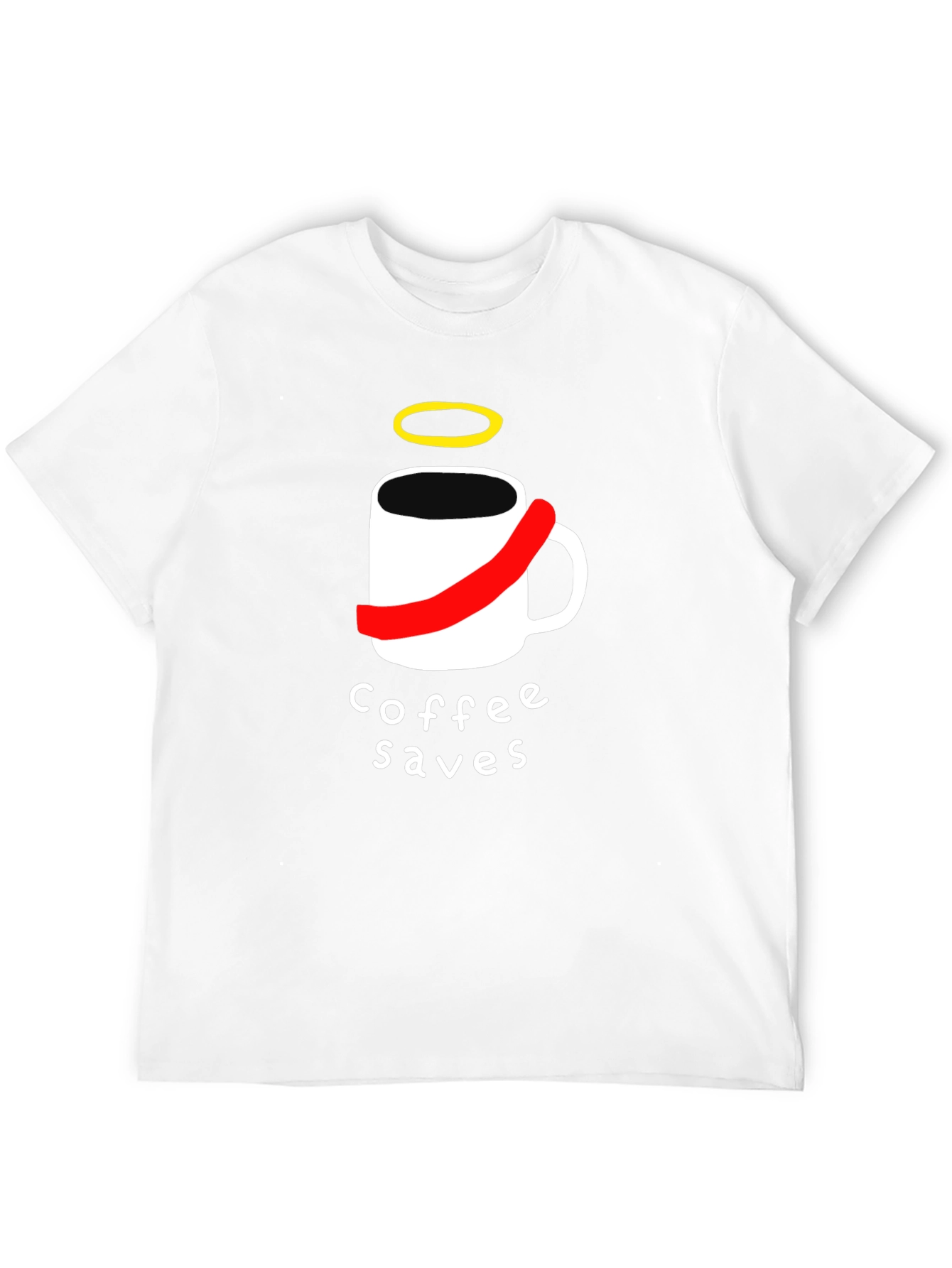 Black Coffee Saves T-Shirt - Funny Graphic Tee view 12