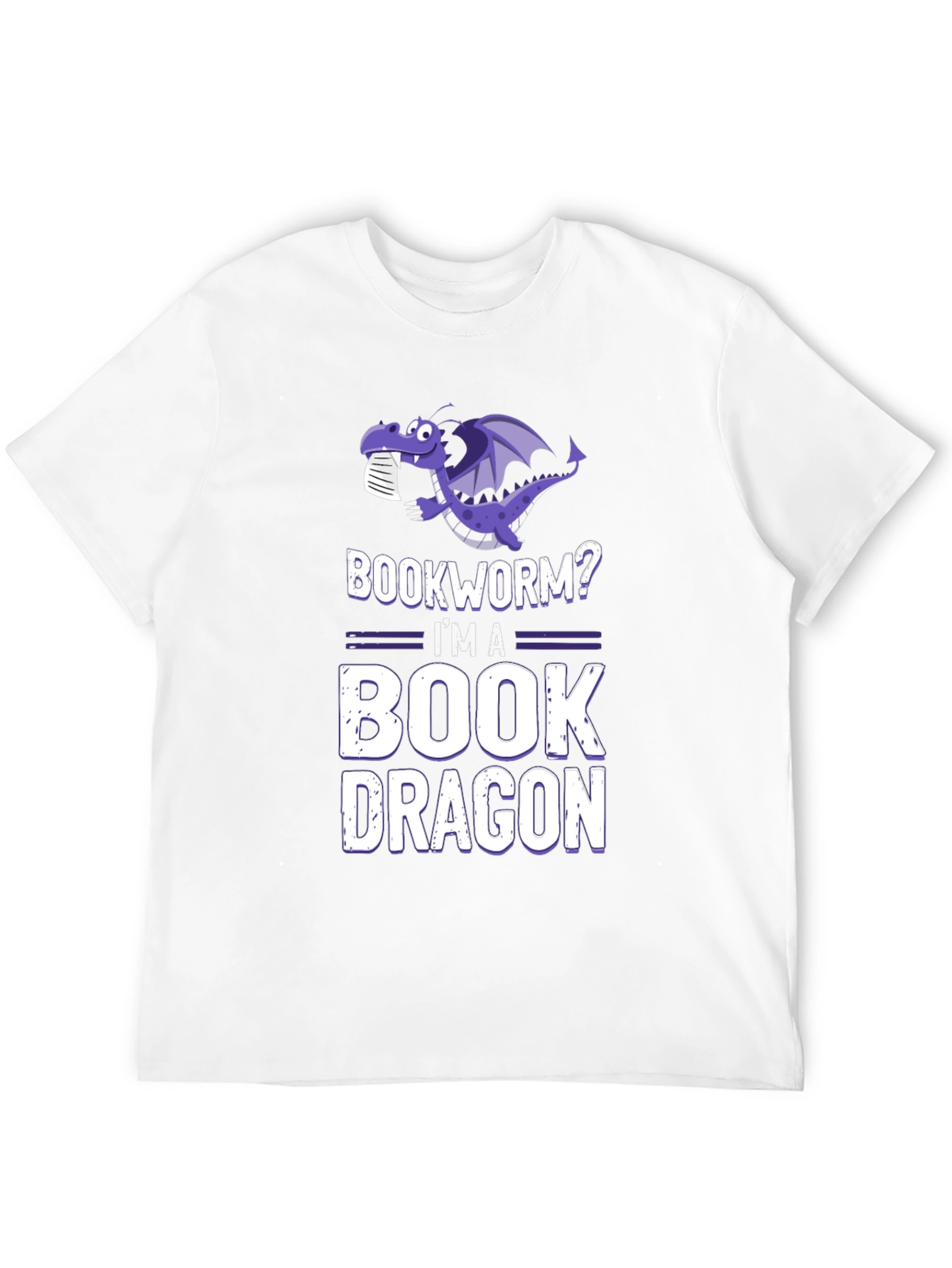 Black Bookworm? I'm a Book Dragon T-Shirt view 12