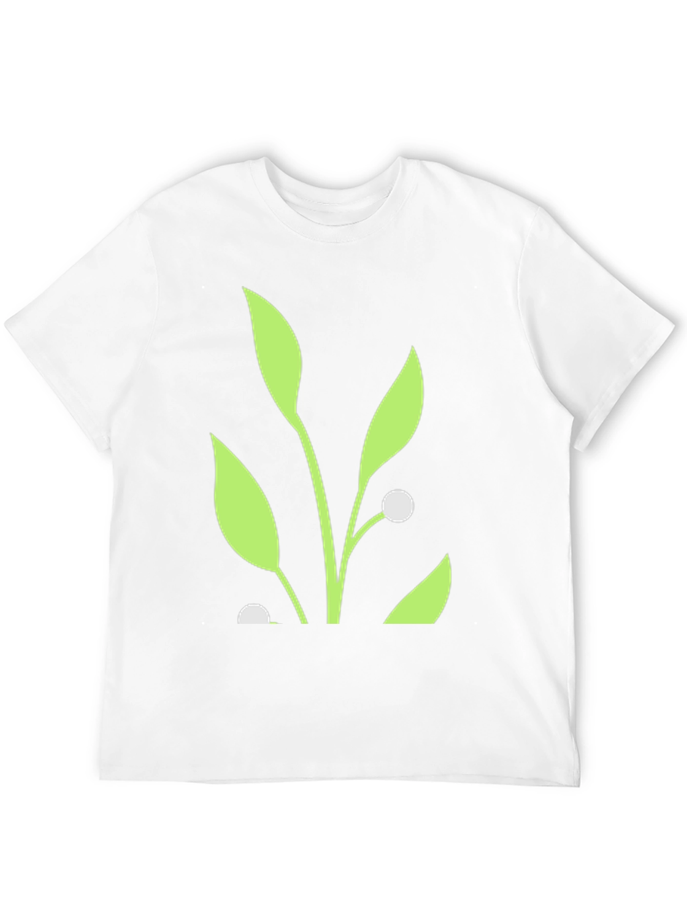 Black Nature Inspired Graphic Tee - Black Cotton Blend view 12