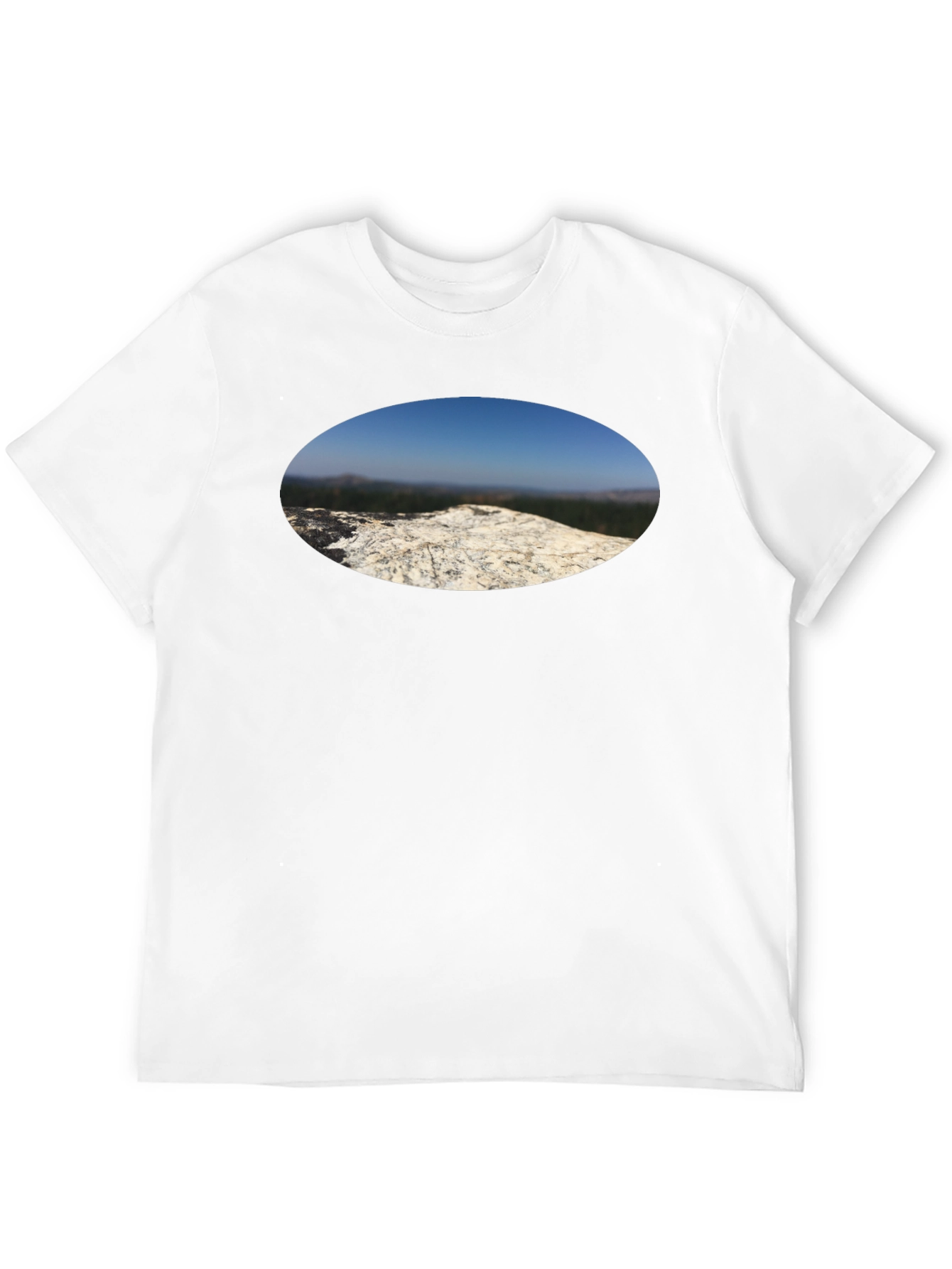 Black Nature View T-Shirt - Black Cotton Tee view 12