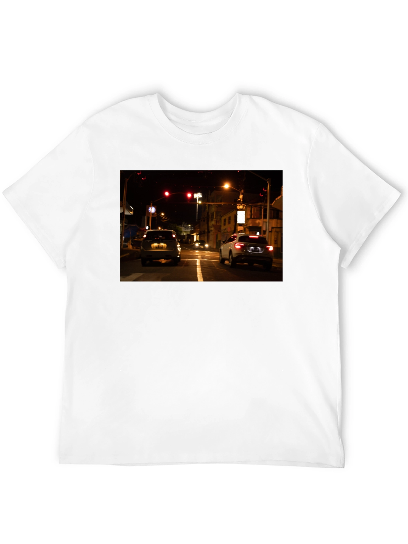 Black Night Drive Graphic Tee - Black Cotton Blend view 12