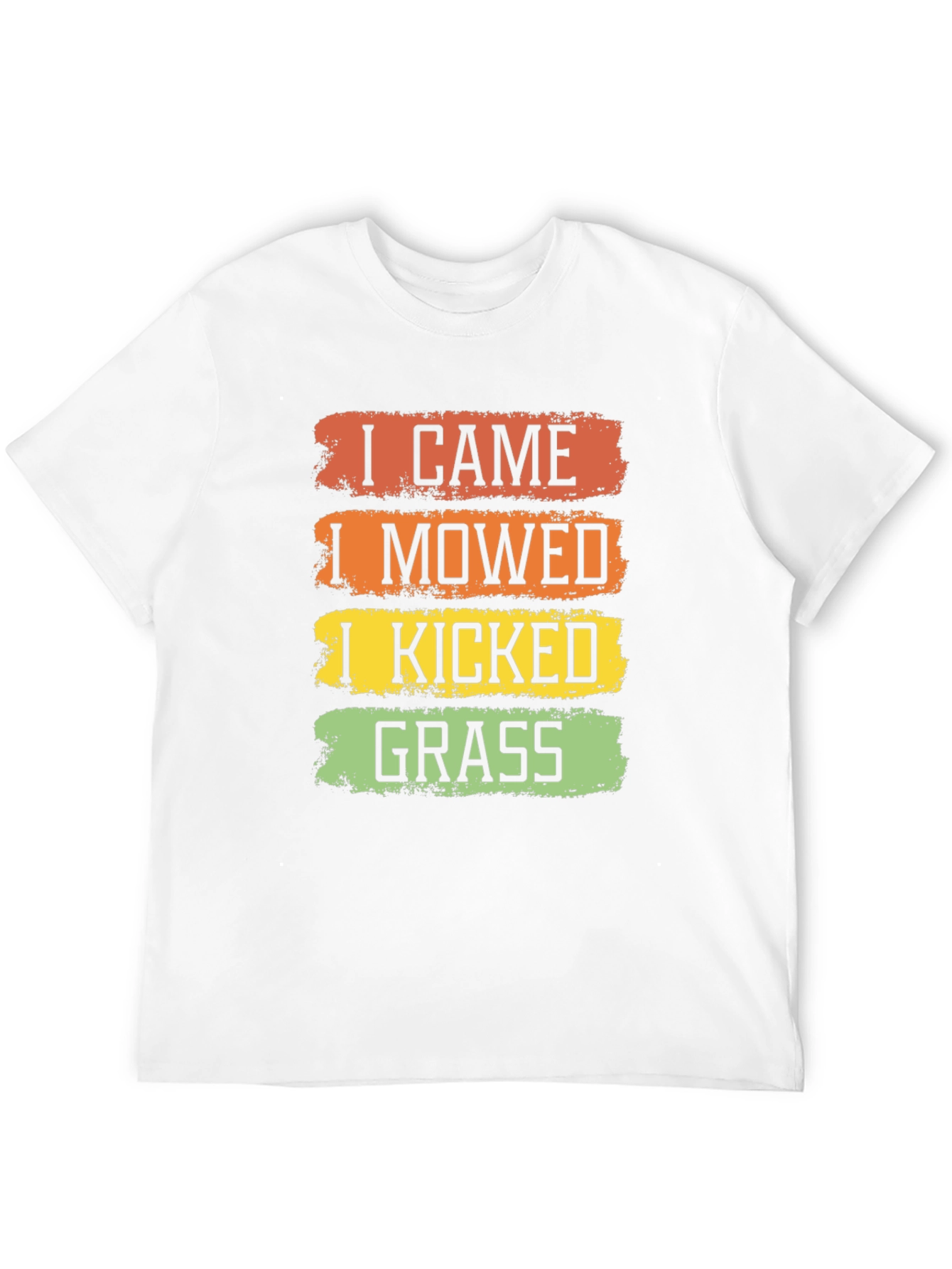 Black I Came I Mowed I Kicked Grass T-Shirt view 12