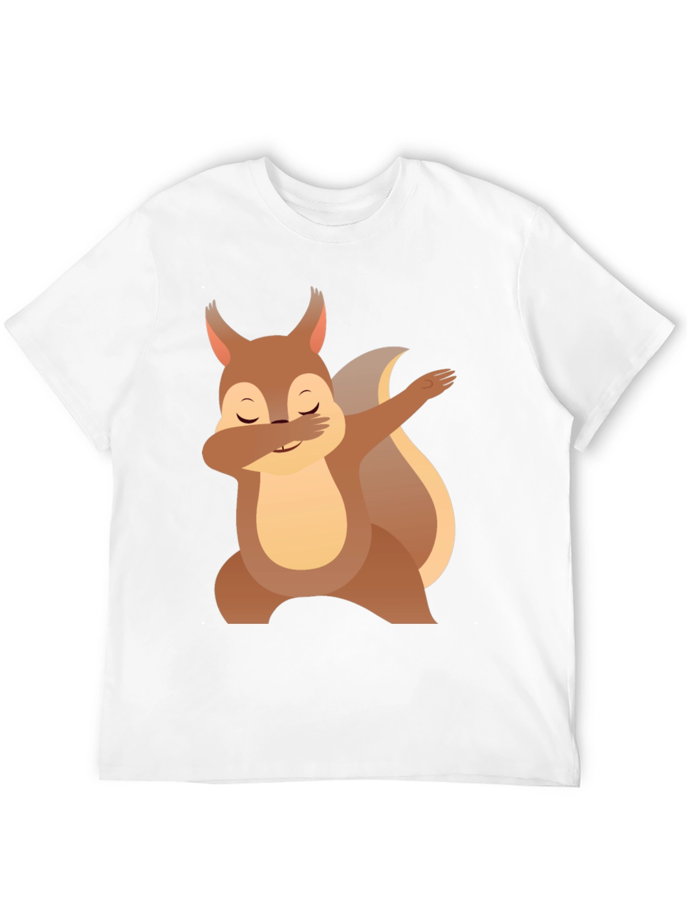 Black Dabbing Squirrel Graphic Tee - Funny Animal T-Shirt view 12