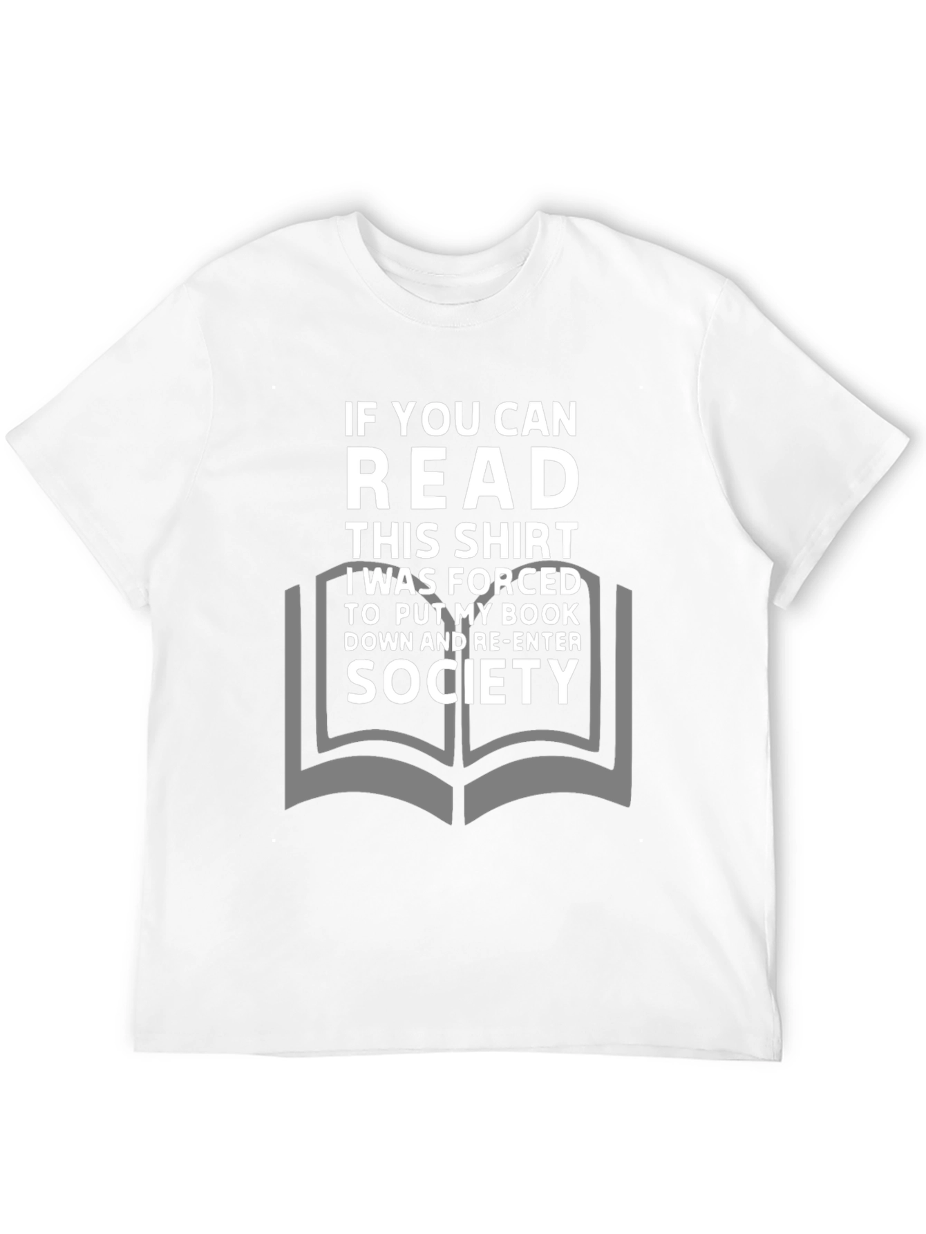 Black Funny Reader T-Shirt: If You Can Read This Shirt view 12