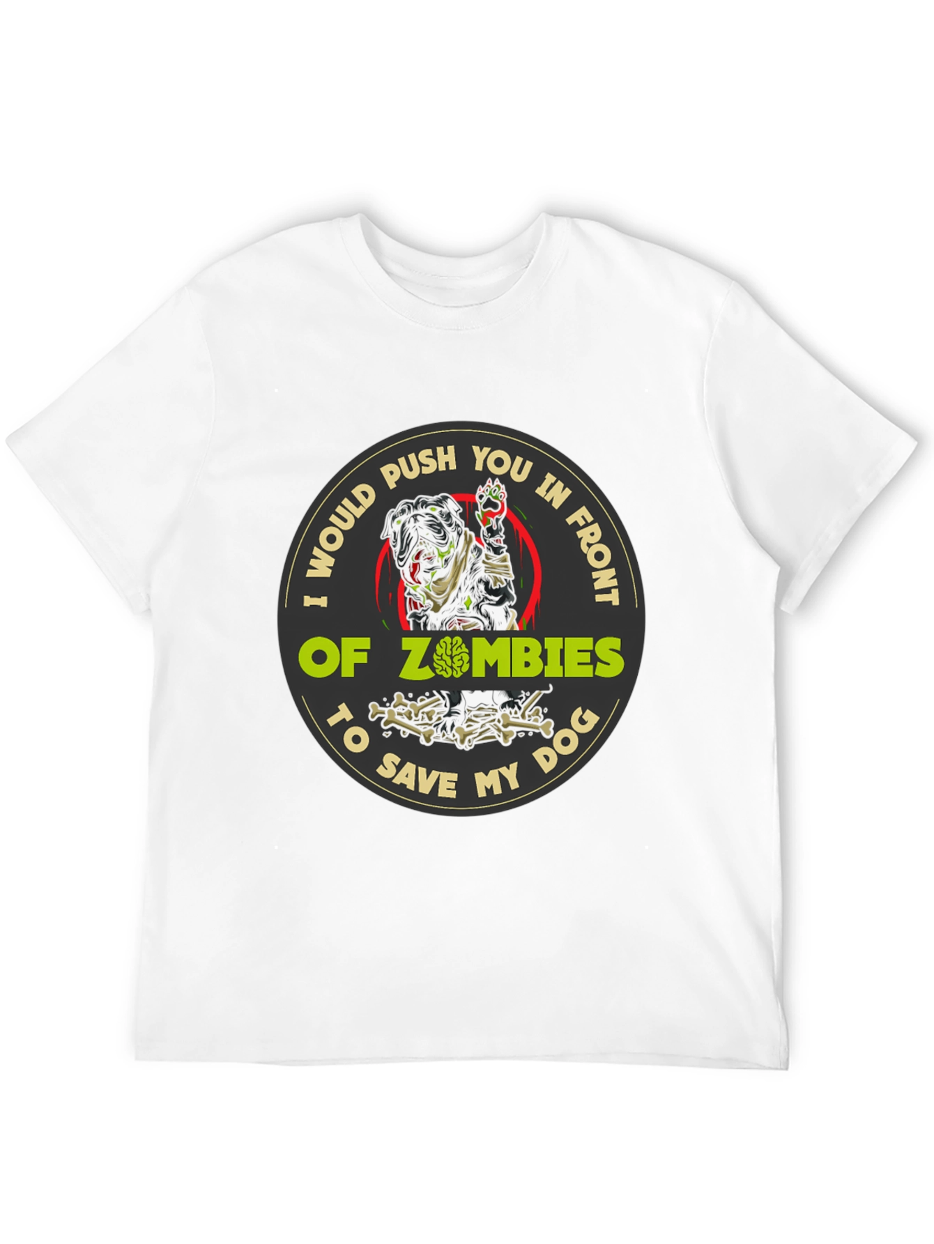 Black Zombie Dog T-Shirt - Save My Dog view 12