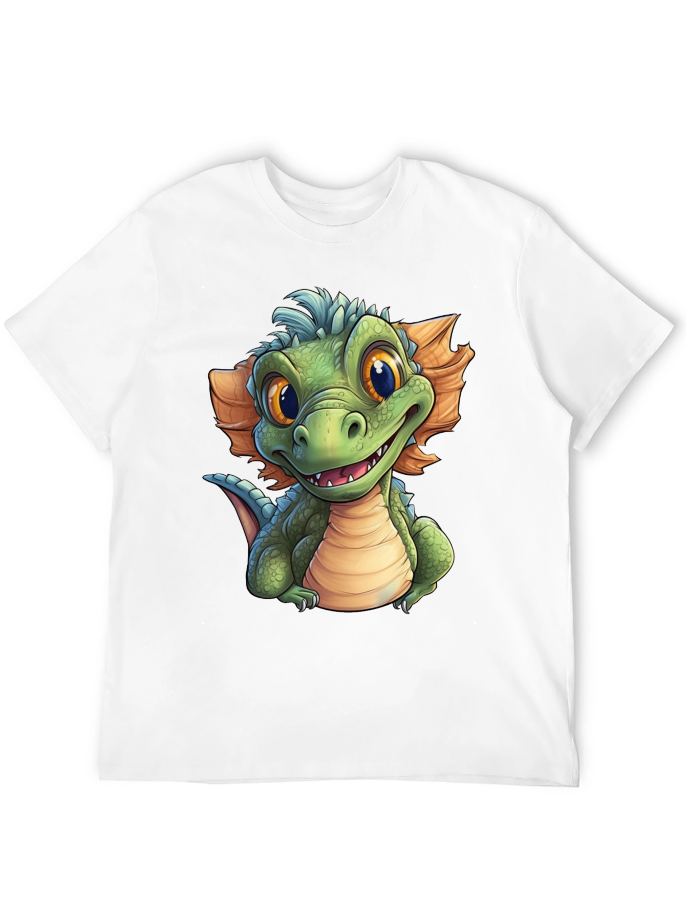 Black Cartoon Dragon Graphic T-Shirt - Fun & Unique Design view 12