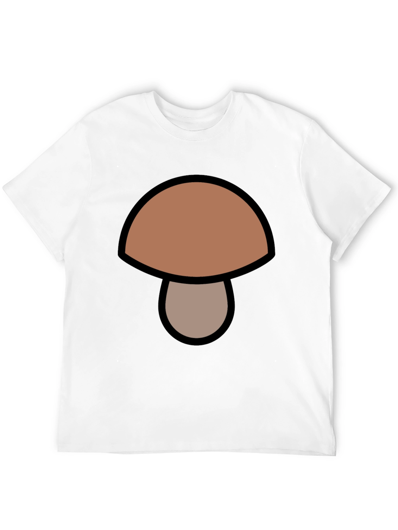 Black Mushroom Graphic Tee -  Unisex Crew Neck T-Shirt view 12
