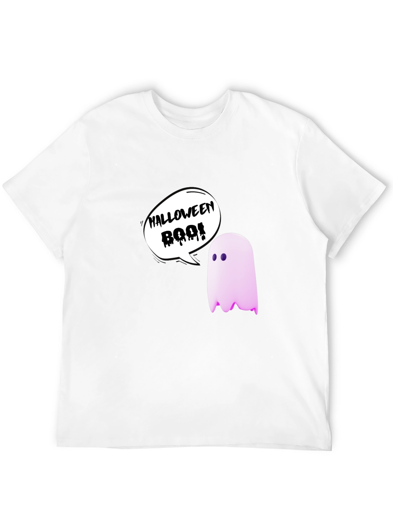Black Halloween Ghost Boo! T-Shirt view 12