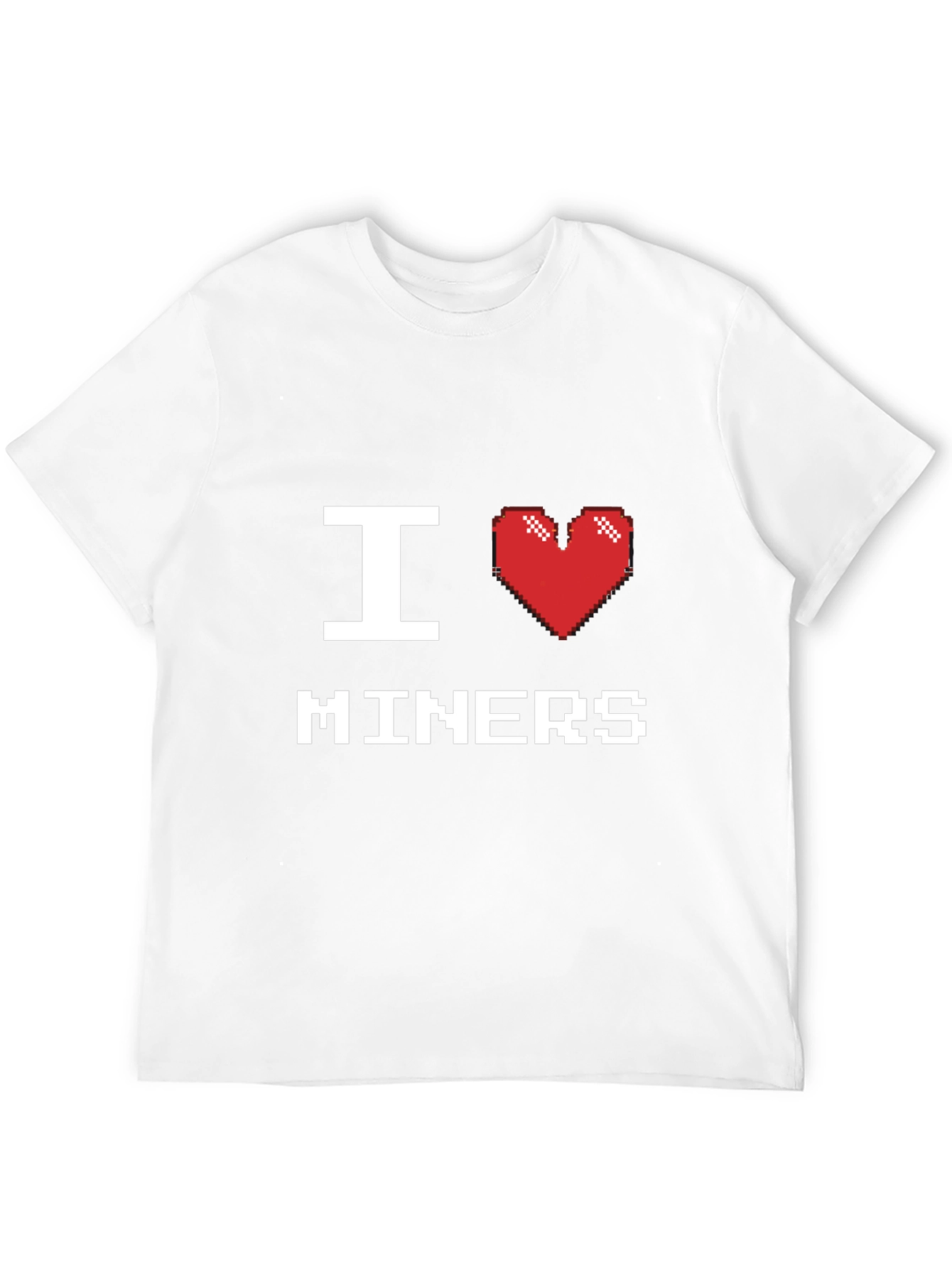 Black I Heart Miners T-Shirt - Black Cotton Tee view 12
