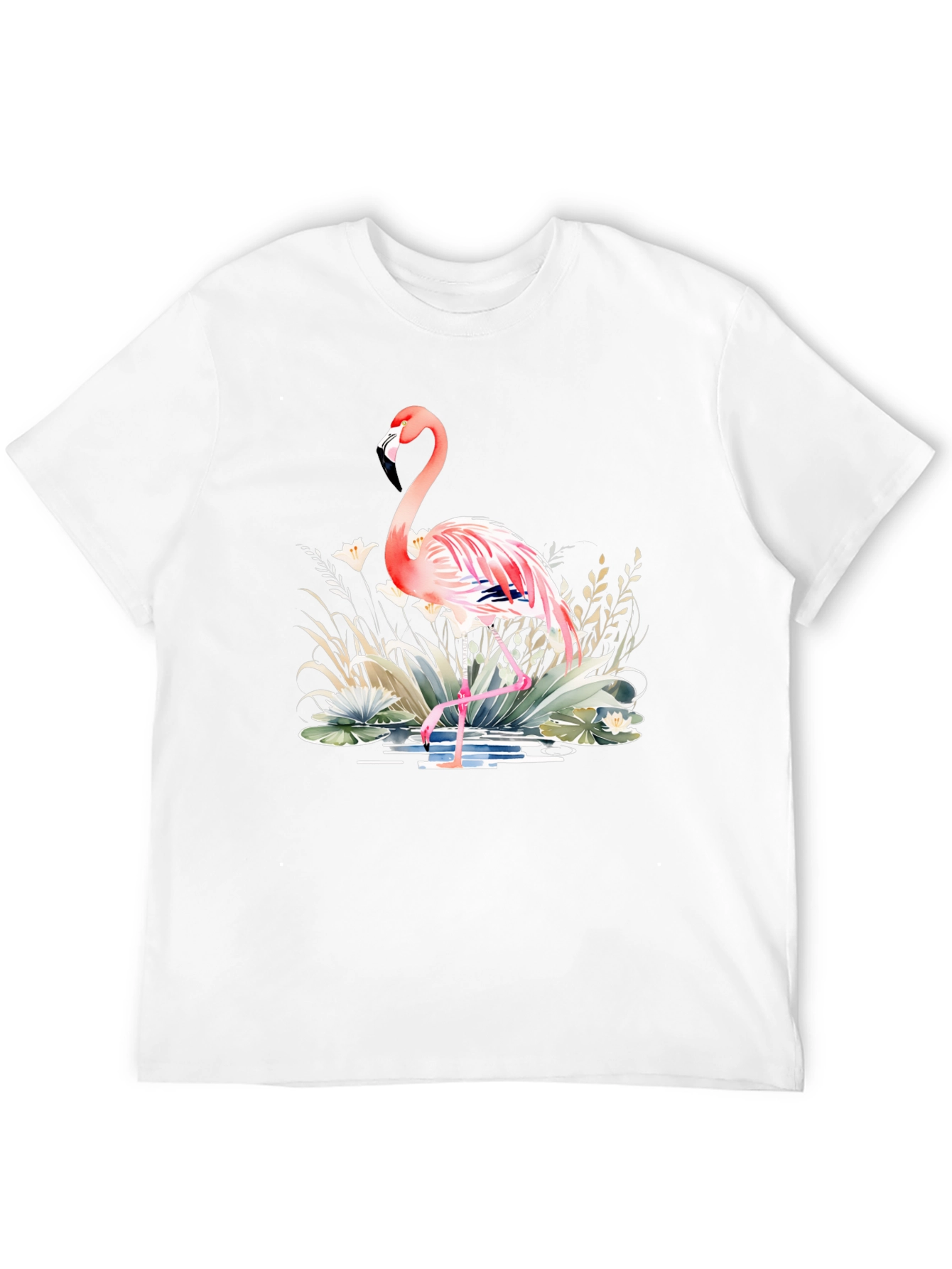 Black Flamingo Graphic Tee - Tropical Style view 12
