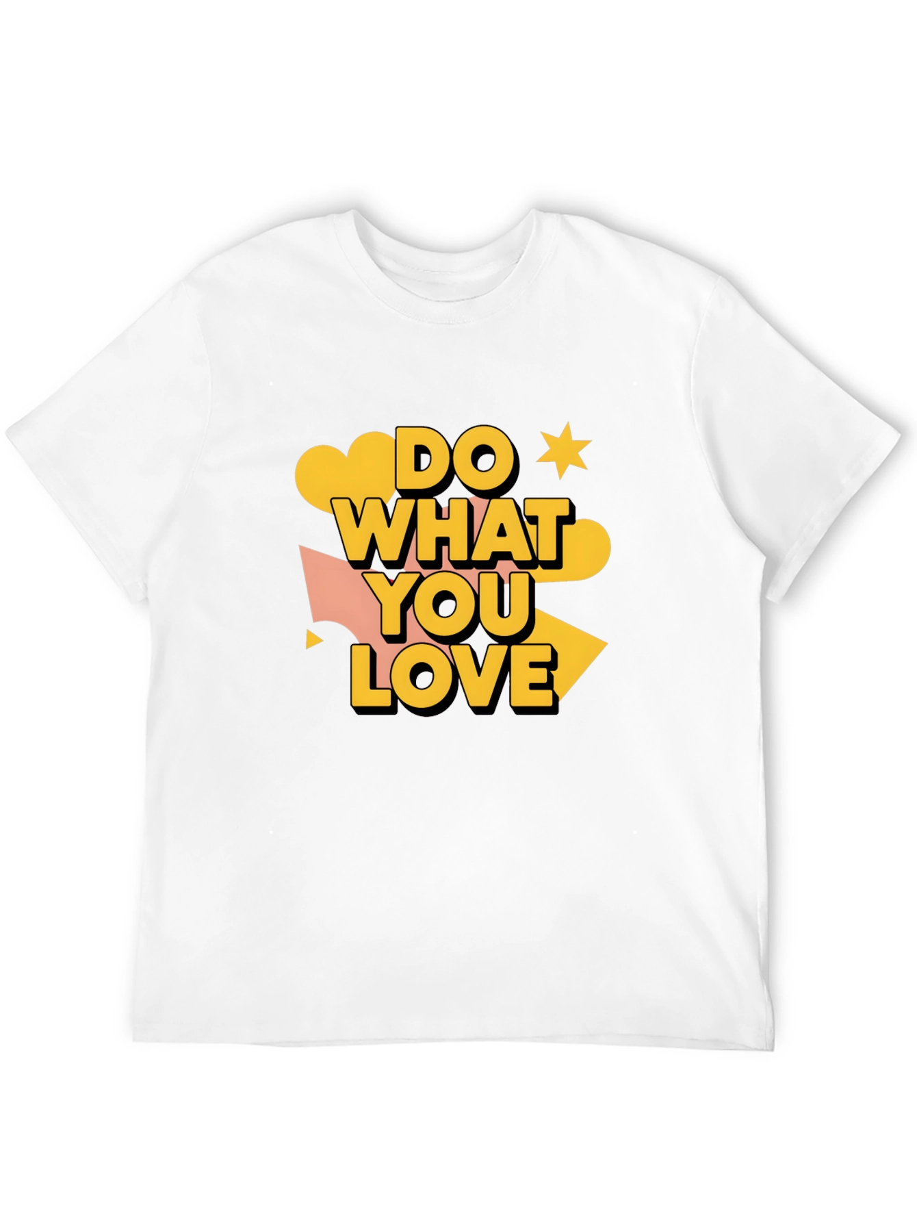 Black Do What You Love Graphic Tee - Stylish Men's Black T-Shirt view 12