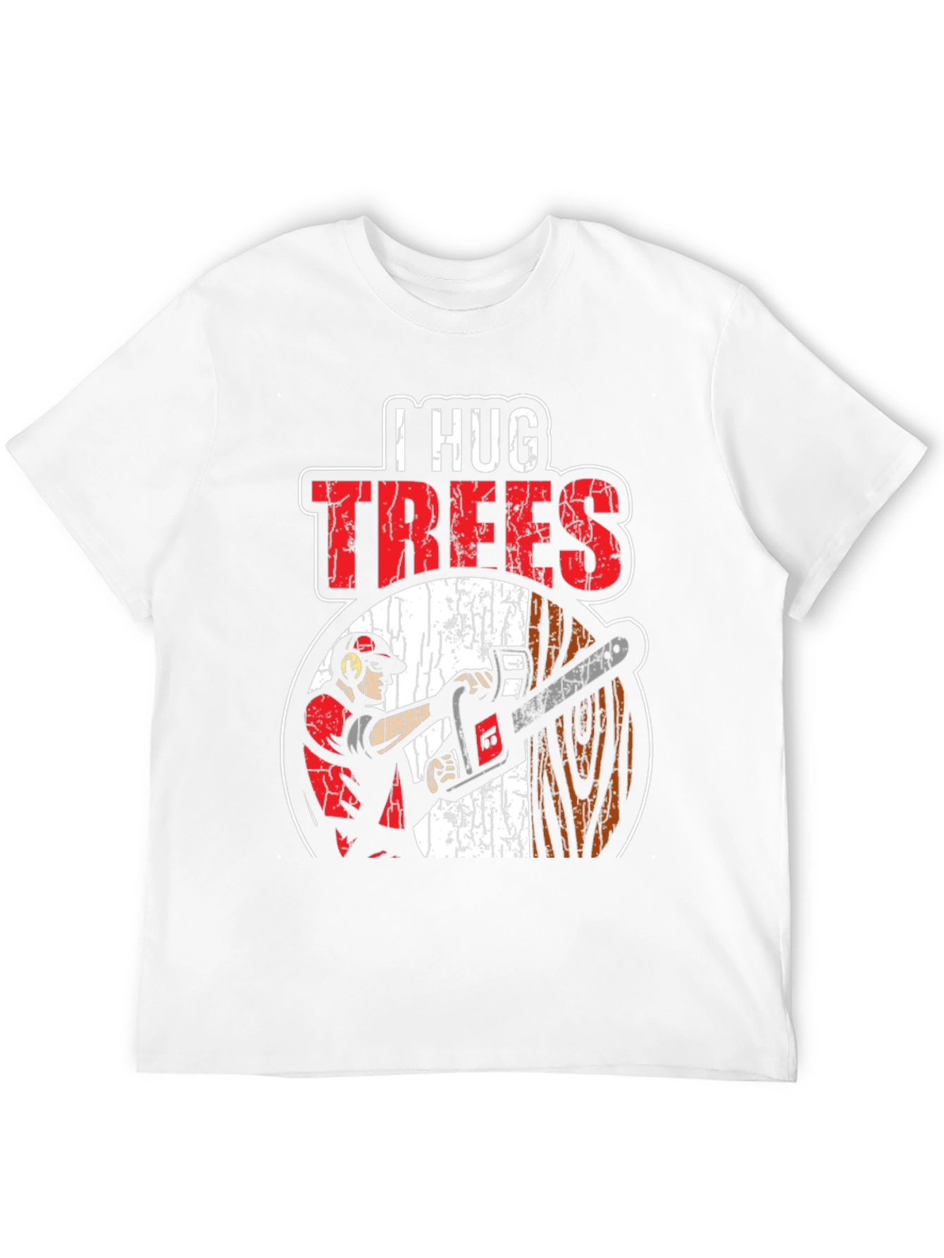 Black I Hug Trees Graphic T-Shirt - Arborist, Lumberjack view 12