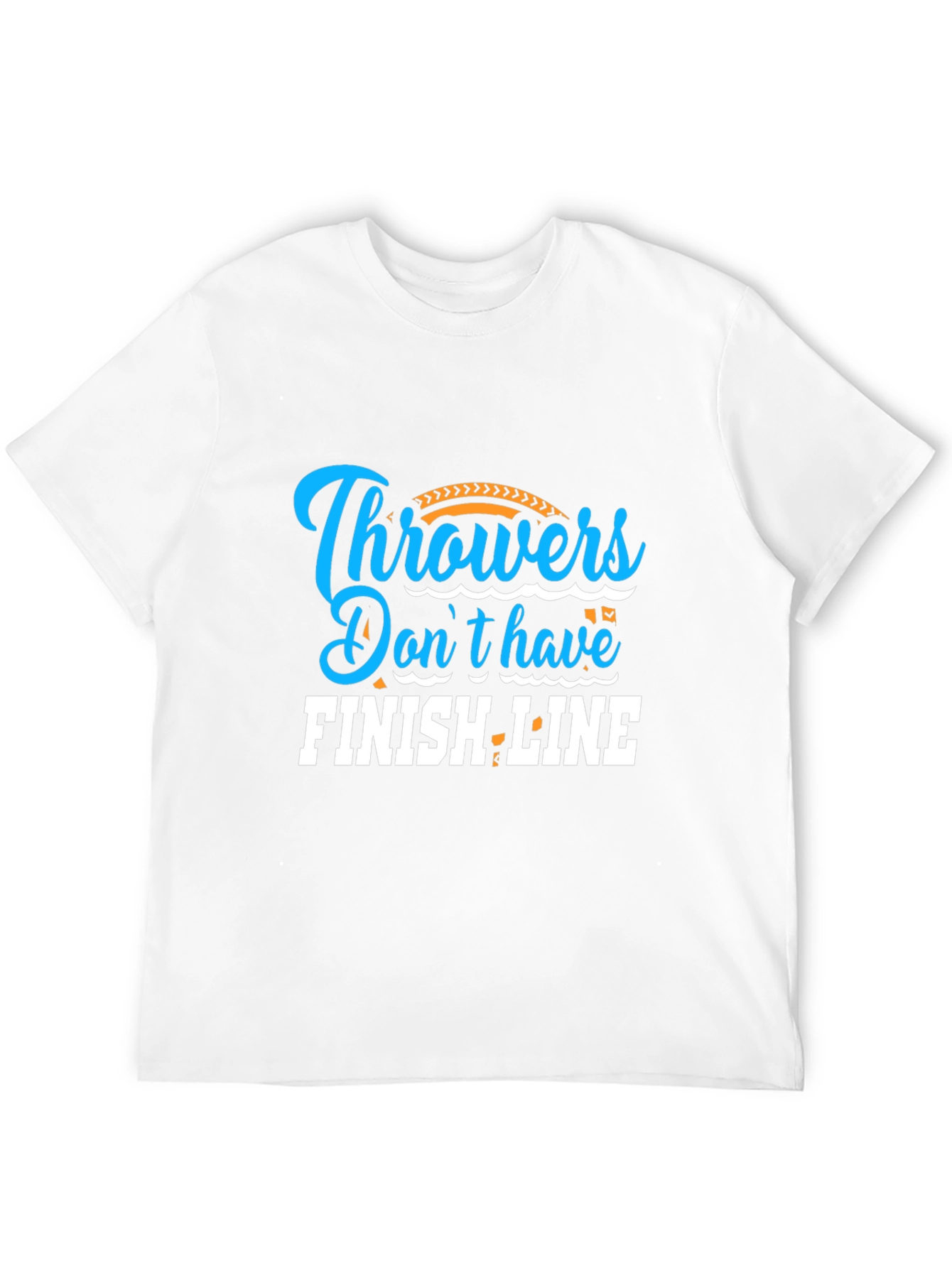 Black Throwers Don't Have Finish Line Black Graphic Tee view 12