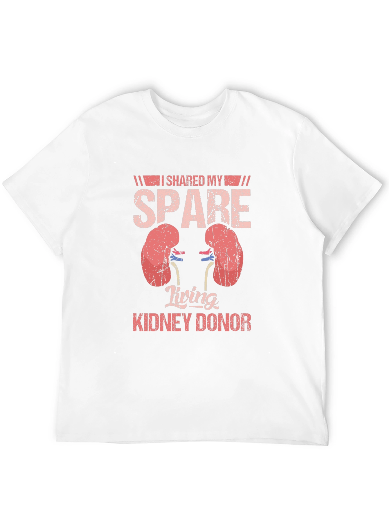 Black Spare Kidney Donor T-Shirt - Organ Donation Awareness Tee view 12