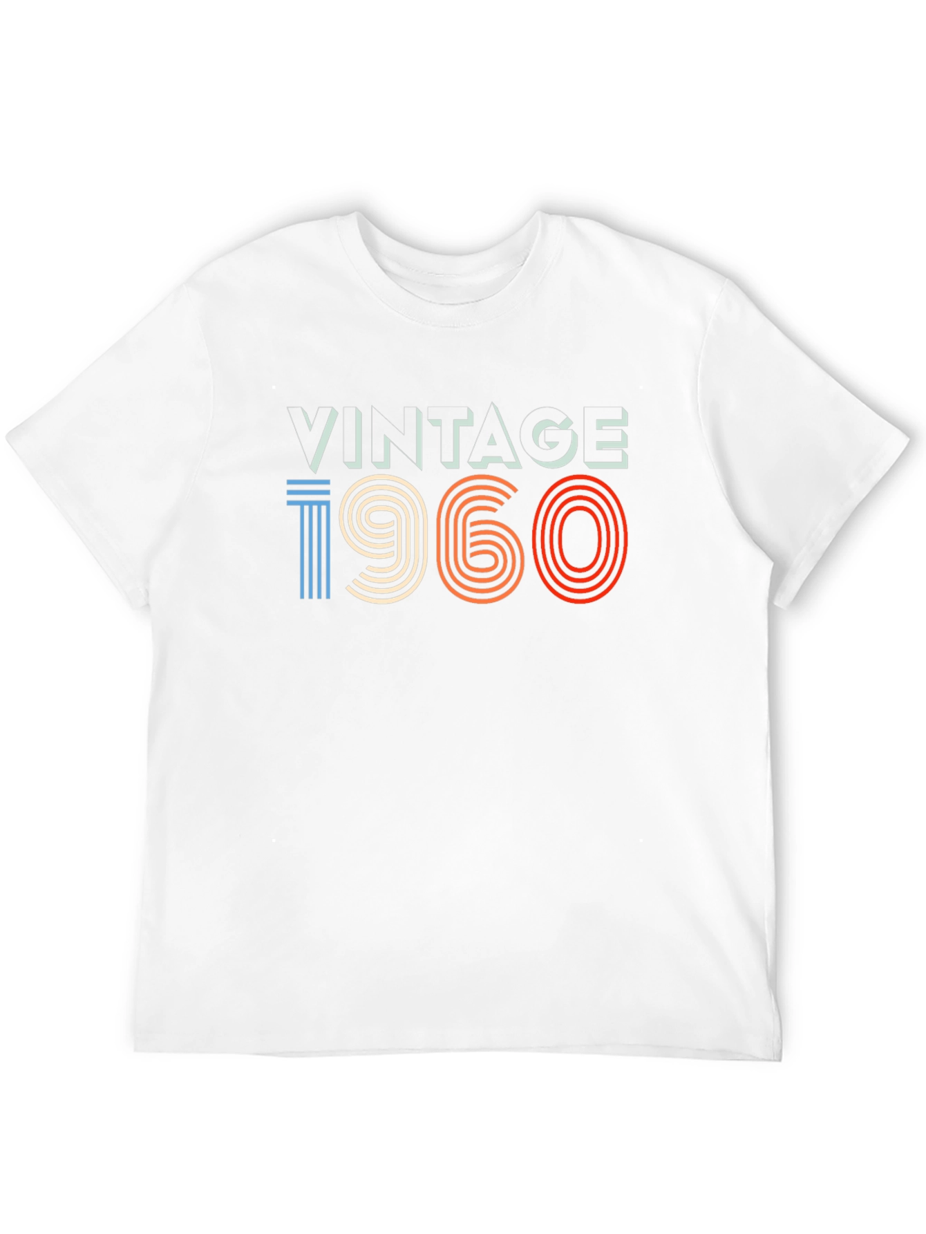 Black Vintage 1960 Retro T-Shirt view 12