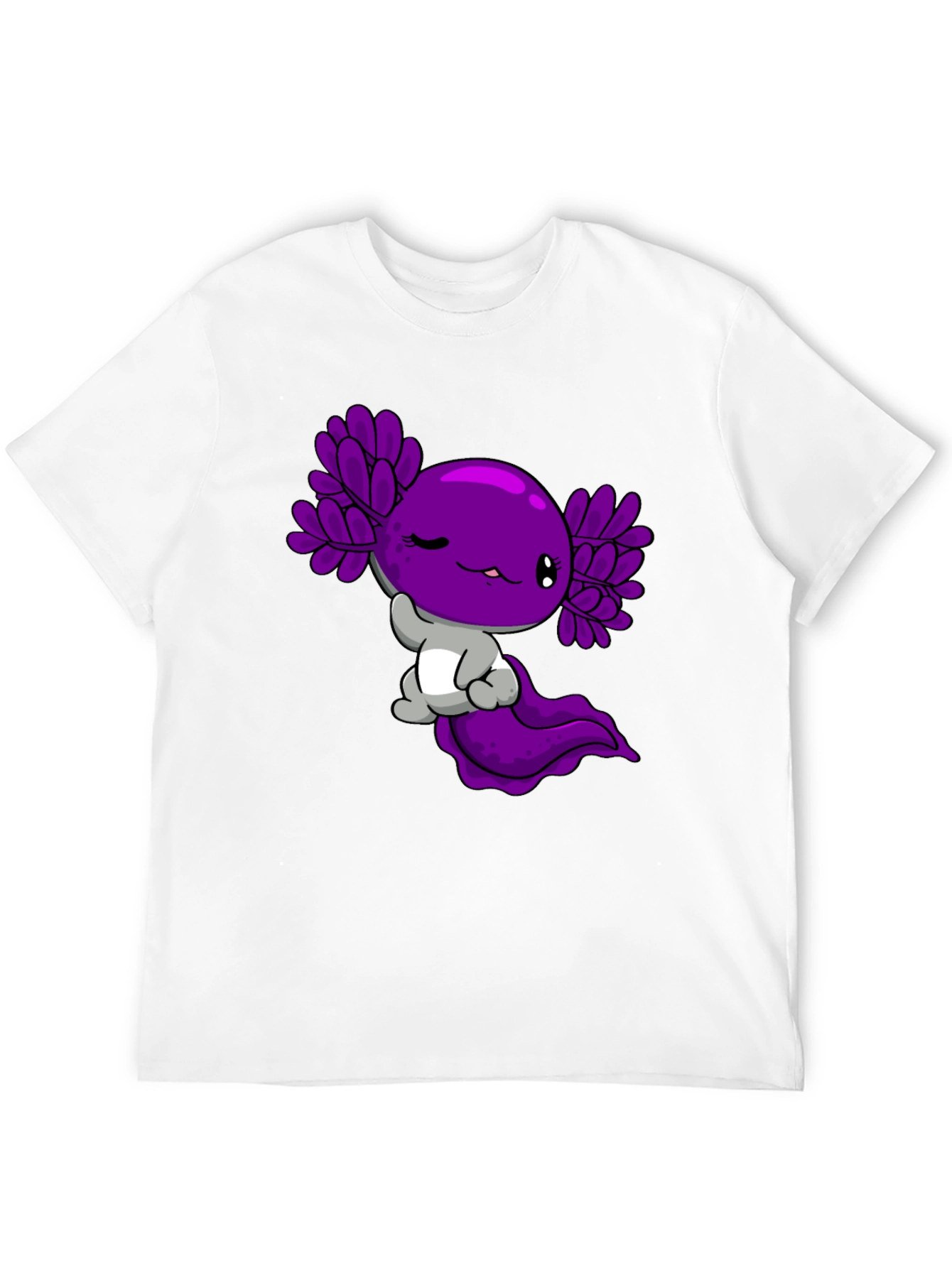 Black Axolotl Graphic Tee - Cute Amphibian Design view 12