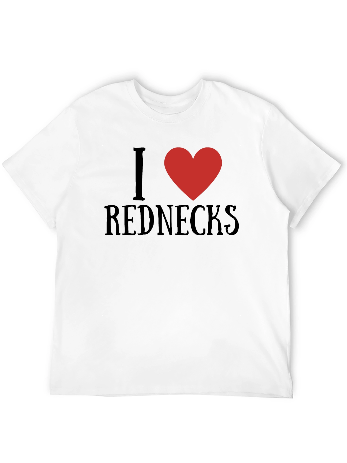 Black I Heart Rednecks Graphic Tee - Soft Cotton Blend view 12