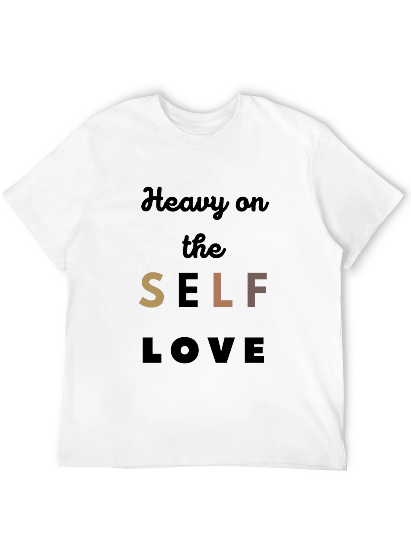 Black Heavy on the Self Love Graphic Tee view 12
