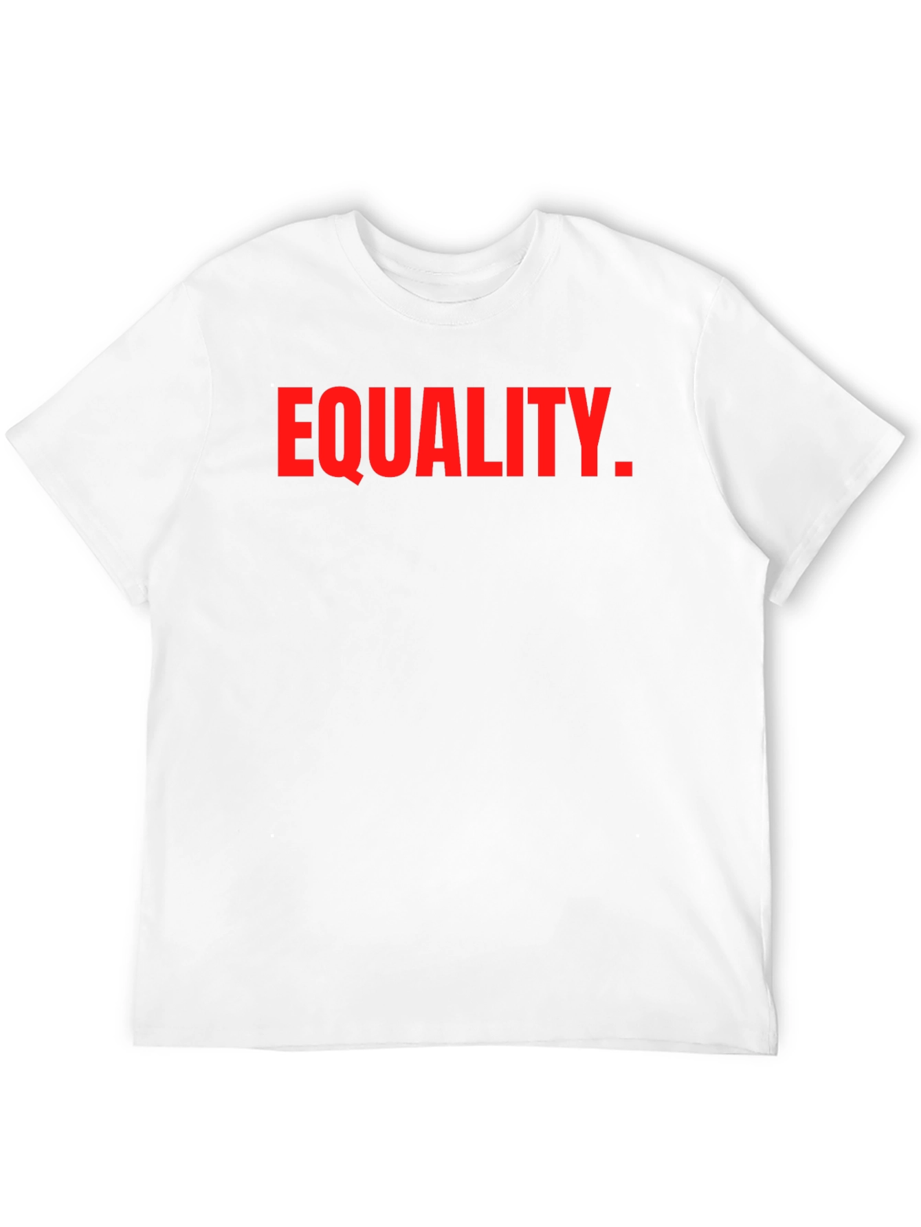Black Equality T-Shirt - Red Print on Black view 12