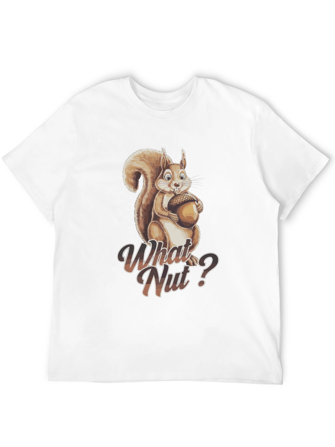 Black What Nut? Squirrel Graphic Tee - Unisex view 12