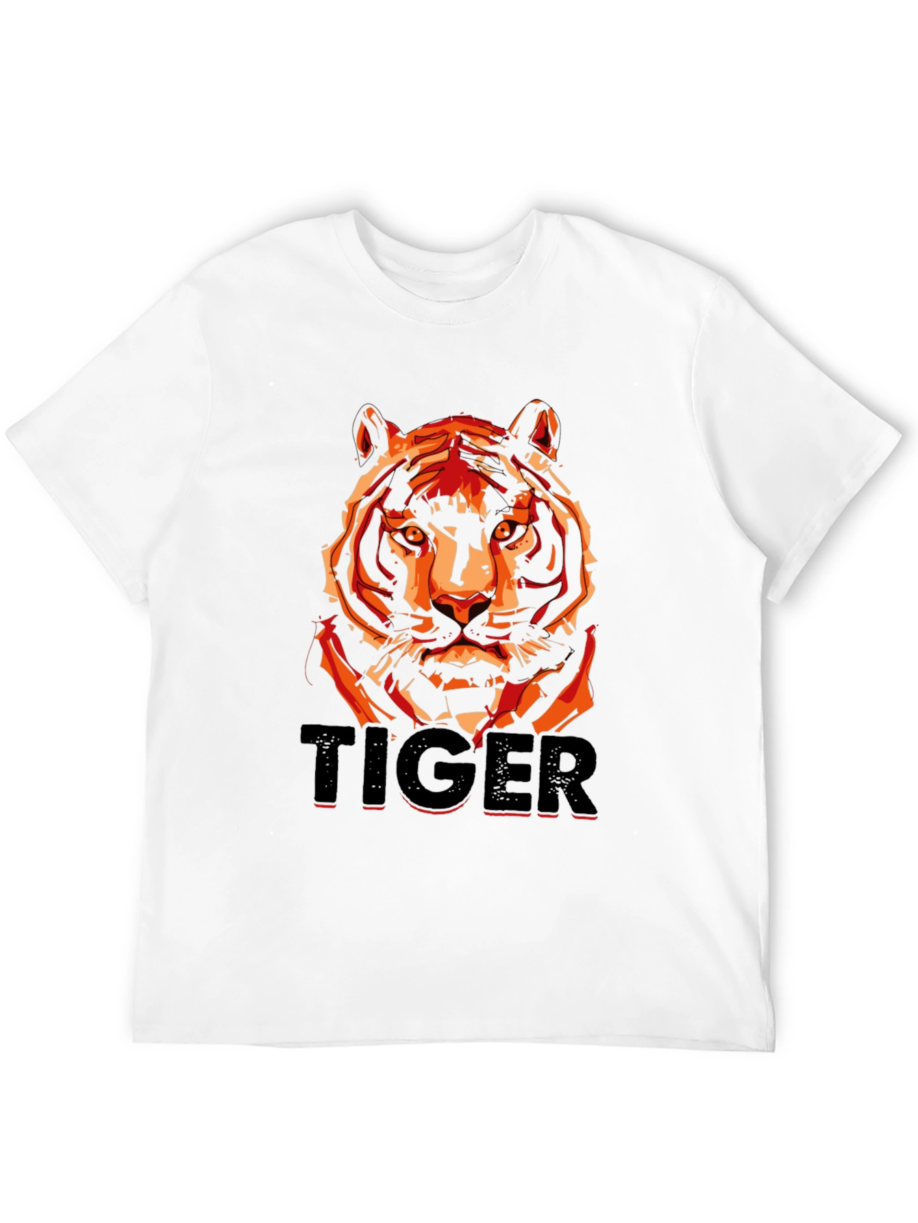 Black Tiger Graphic T-Shirt - Men's Black Tee view 12