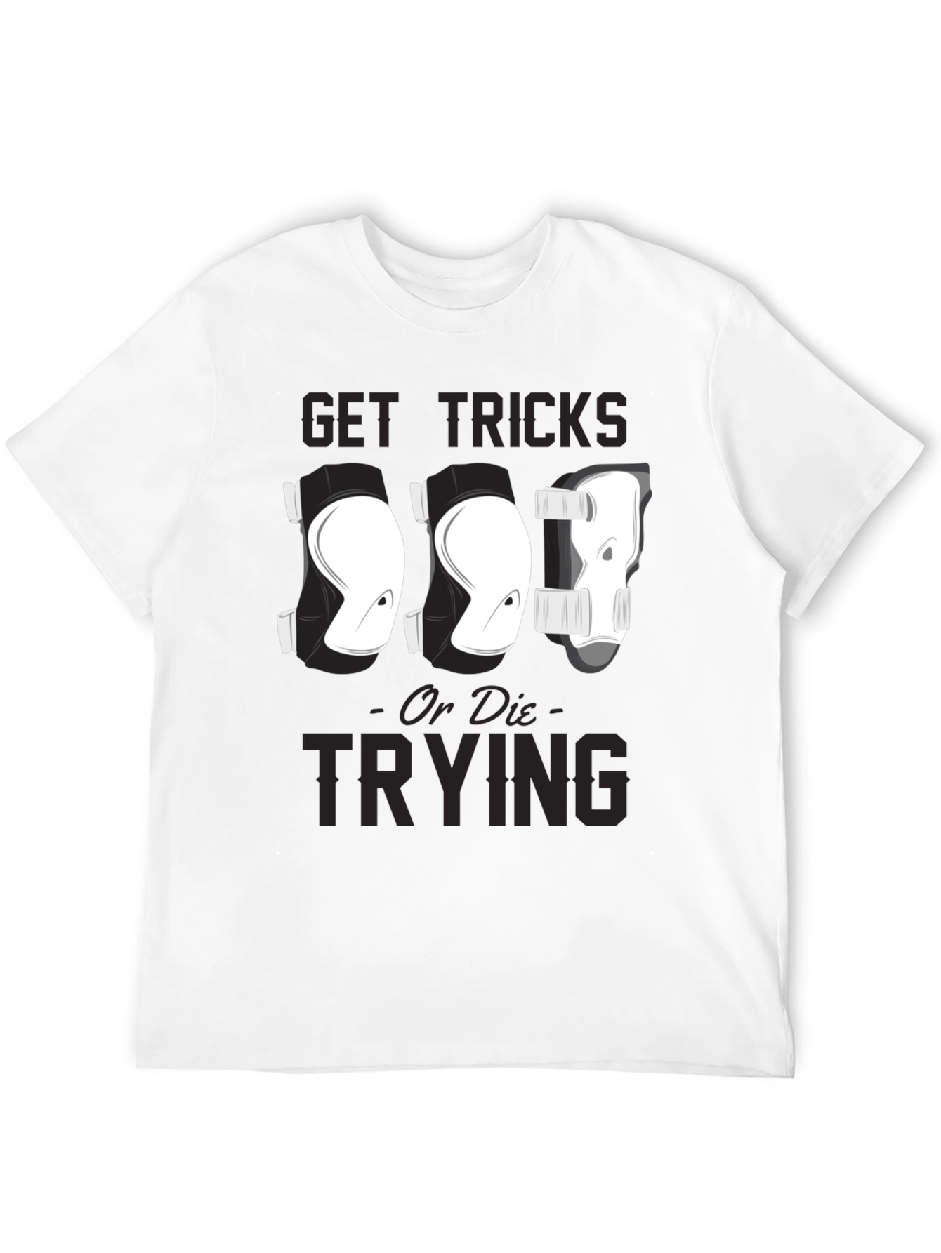 Black Get Tricks or Die Trying T-Shirt view 12