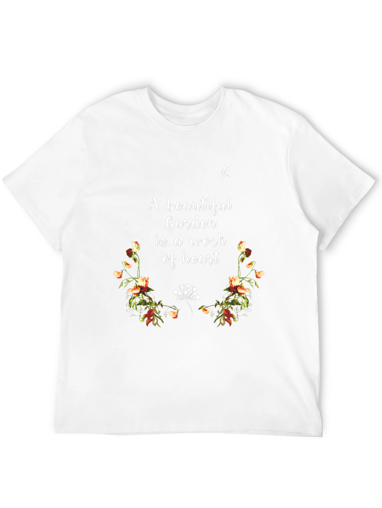 Black Beautiful Garden T-Shirt view 12