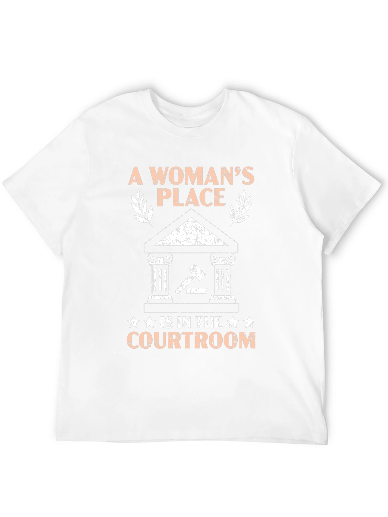 Black A Woman's Place Is In The Courtroom T-Shirt view 12
