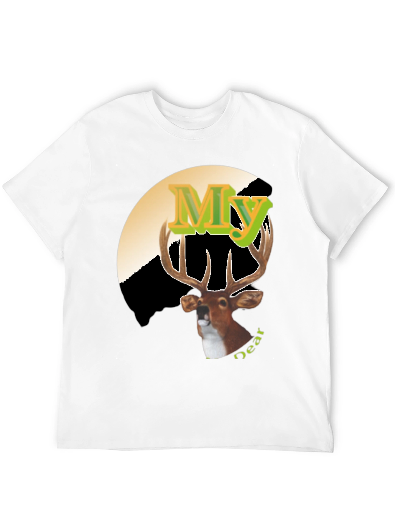 Black My Deer Graphic Tee - Novelty Hunting Shirt view 12